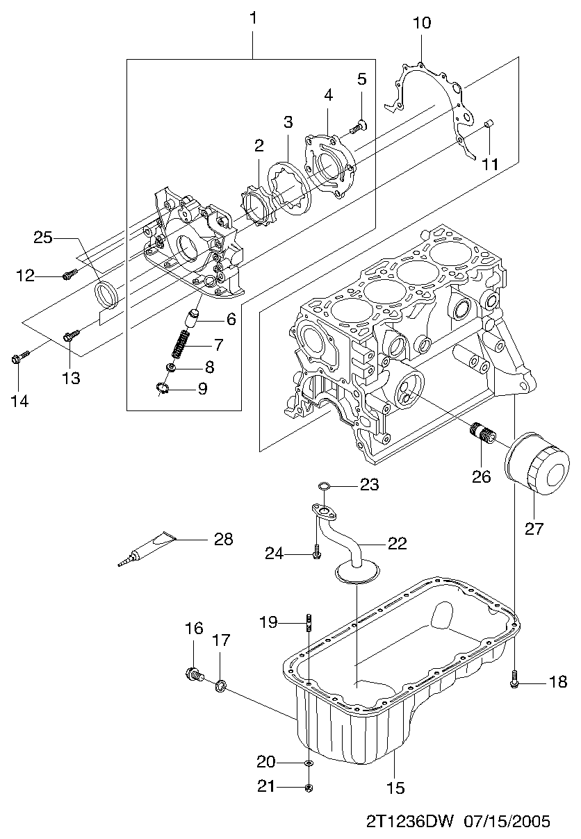 DAEWOO 94 535 472 - Vārpstas blīvgredzens, Sadales vārpsta ps1.lv