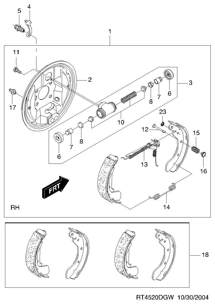 KIA 93740252 - Bremžu loku komplekts ps1.lv