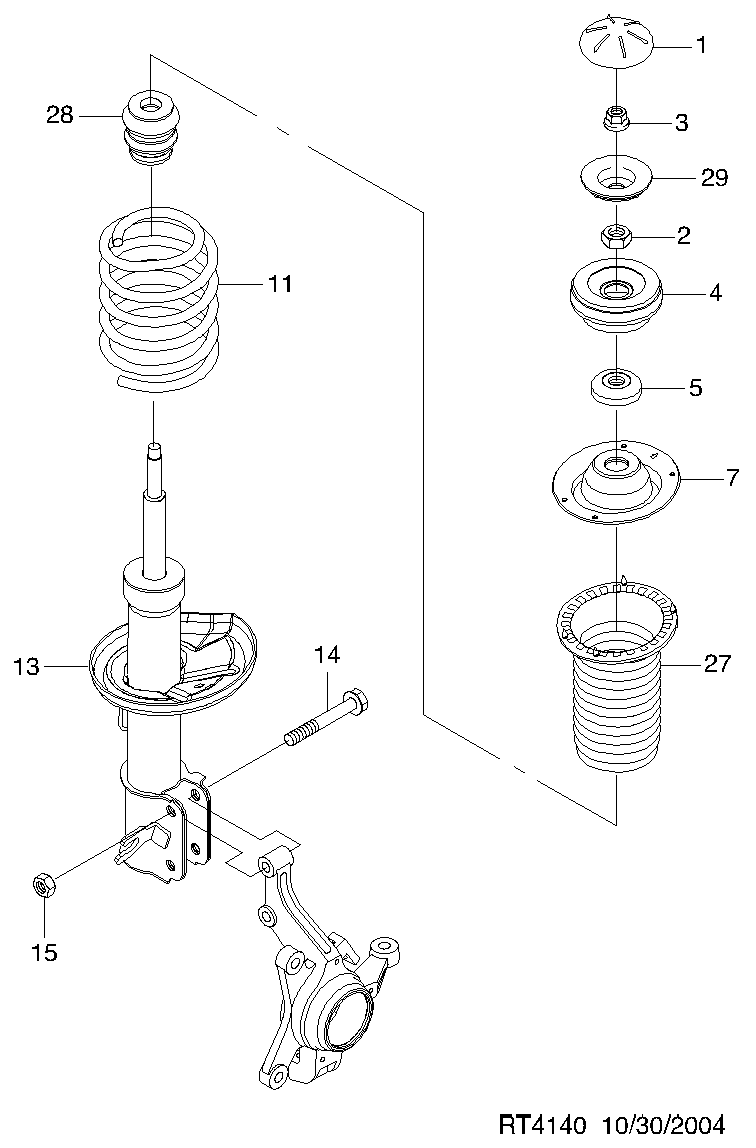 Opel 96586886 - Amortizators ps1.lv