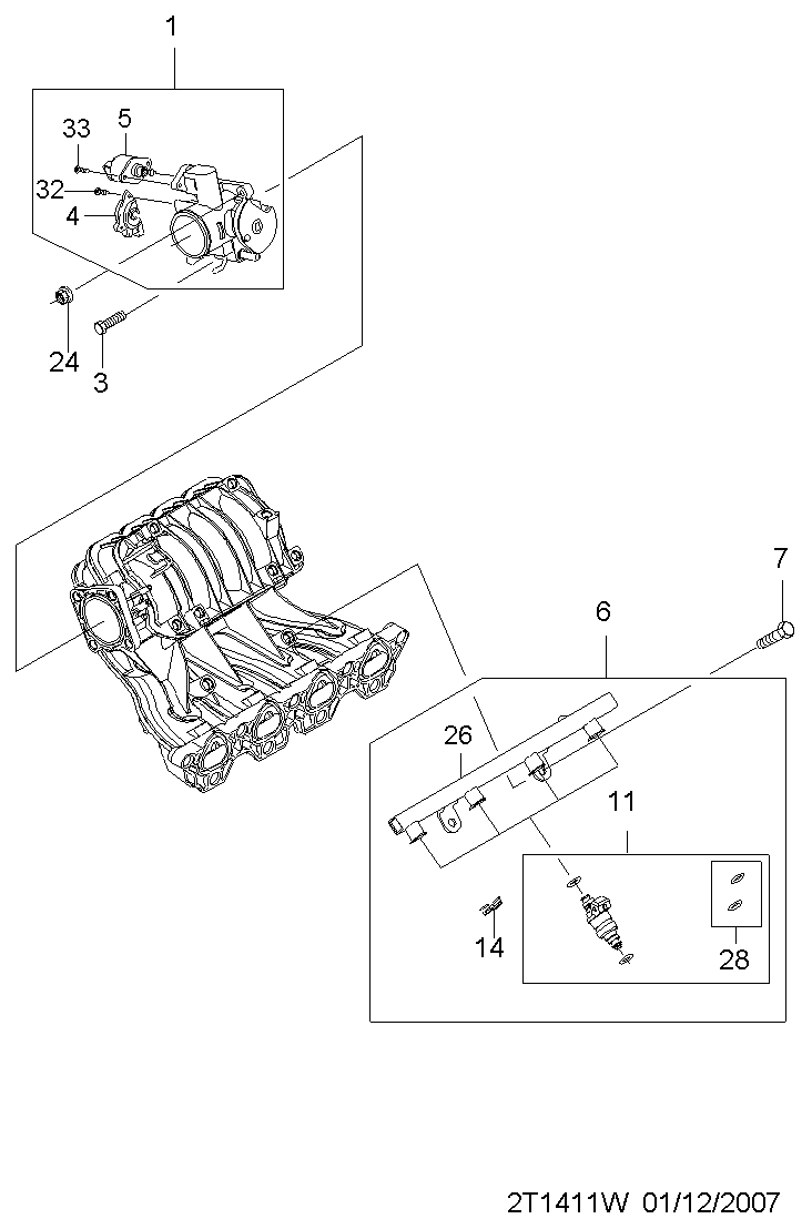 DAEWOO 94580175 - Devējs, Droseļvārsta stāvoklis ps1.lv