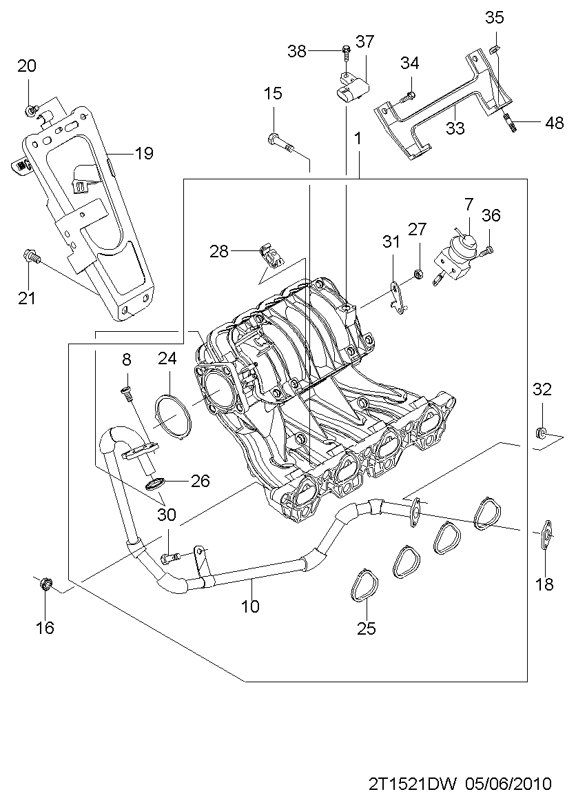 Opel 96330547 - Devējs, Spiediens ieplūdes traktā ps1.lv