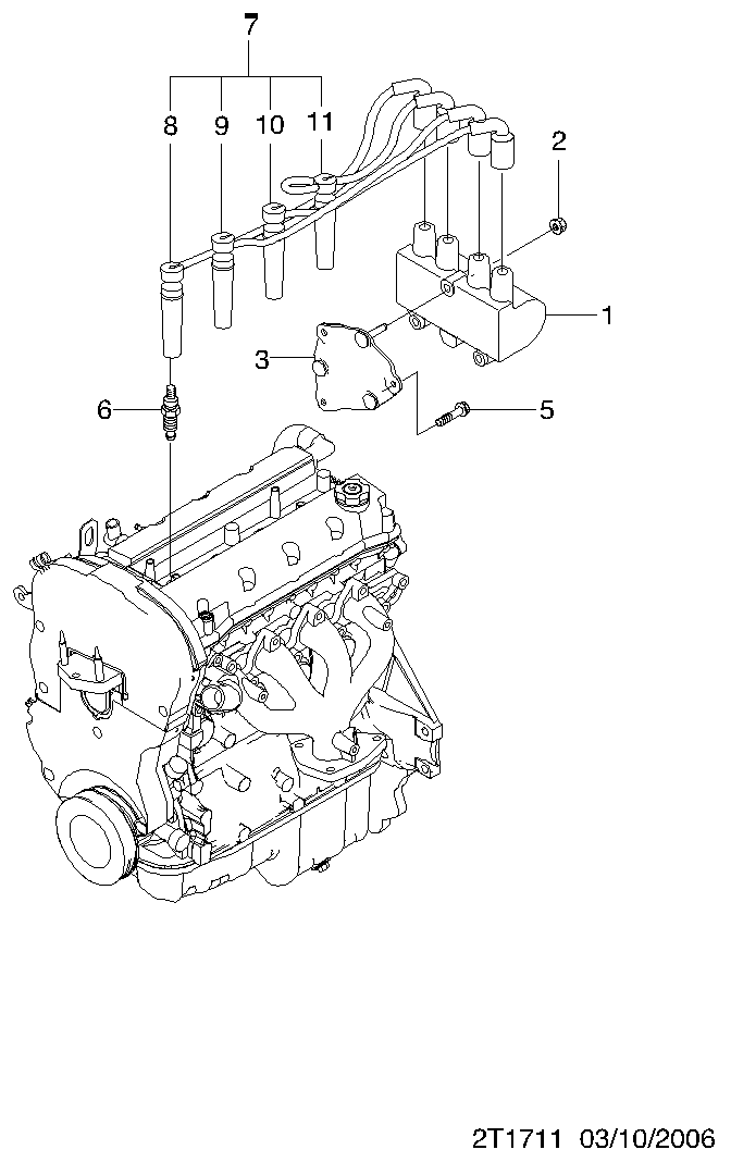 General Motors 96497775 - Augstsprieguma vadu komplekts ps1.lv