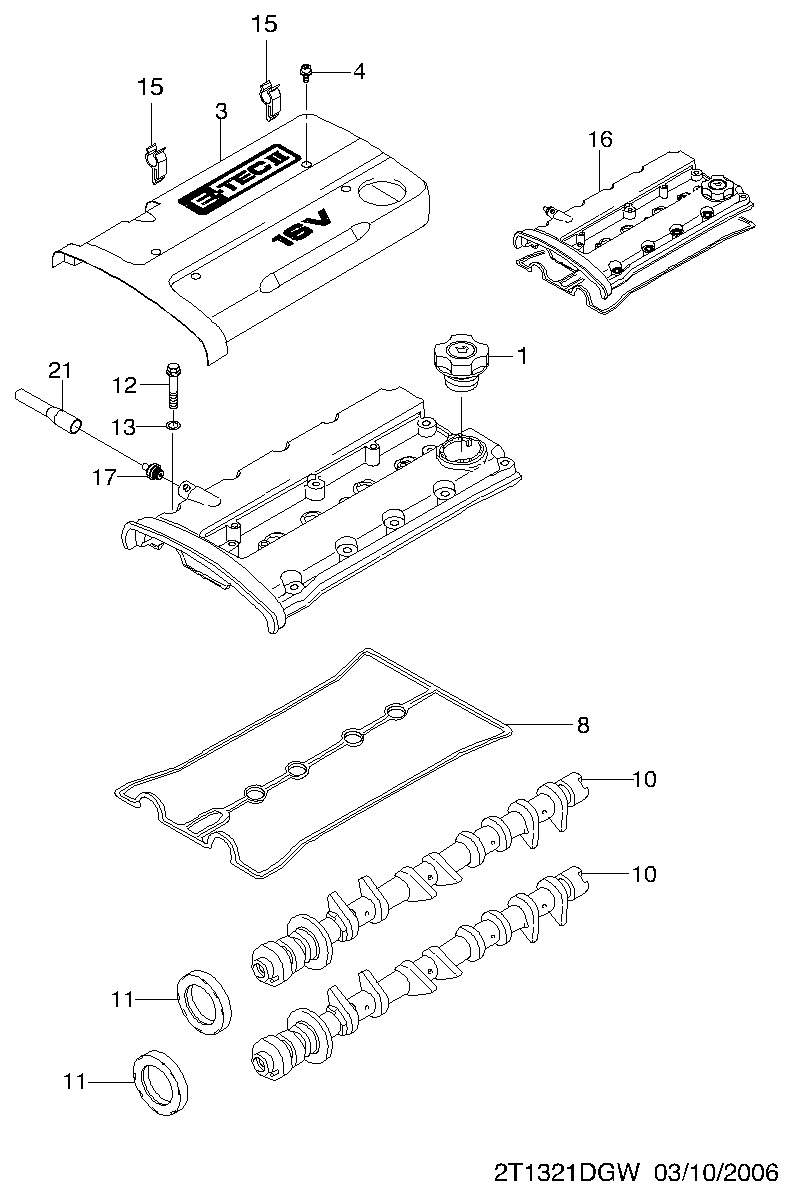 FORD 94580413 - Vārpstas blīvgredzens, Kloķvārpsta ps1.lv