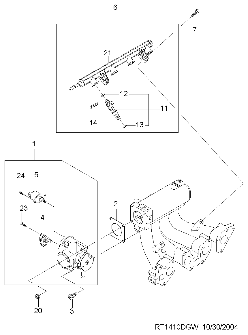 DAEWOO 17106005 - Blīve, Termostats ps1.lv