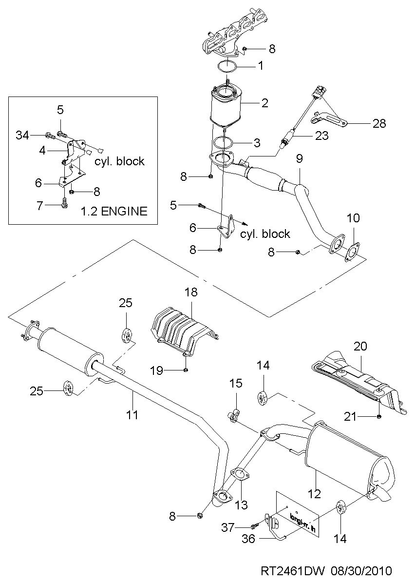 Opel 96394003 - Lambda zonde ps1.lv