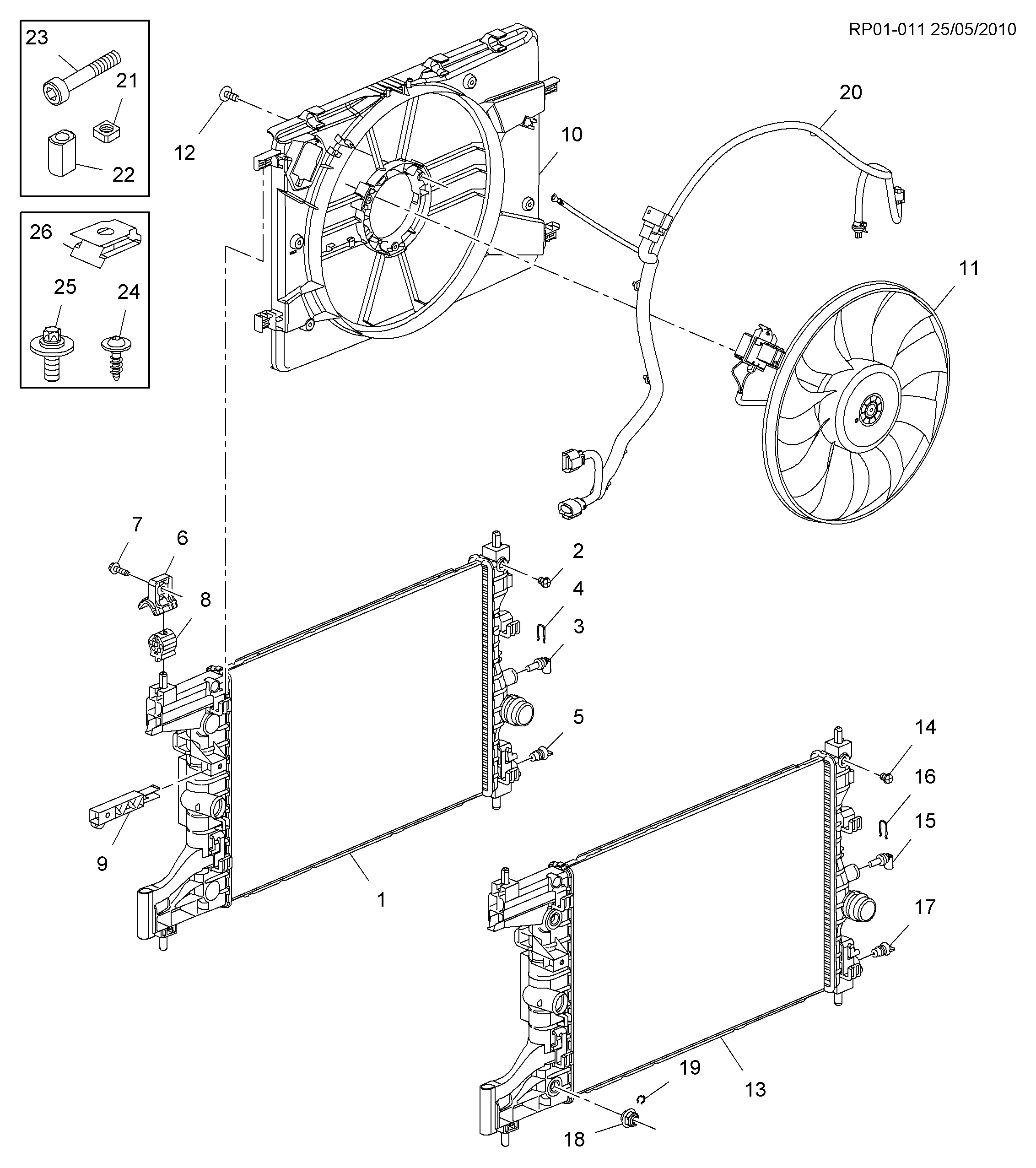 DAEWOO 13267650 - Radiators, Motora dzesēšanas sistēma ps1.lv