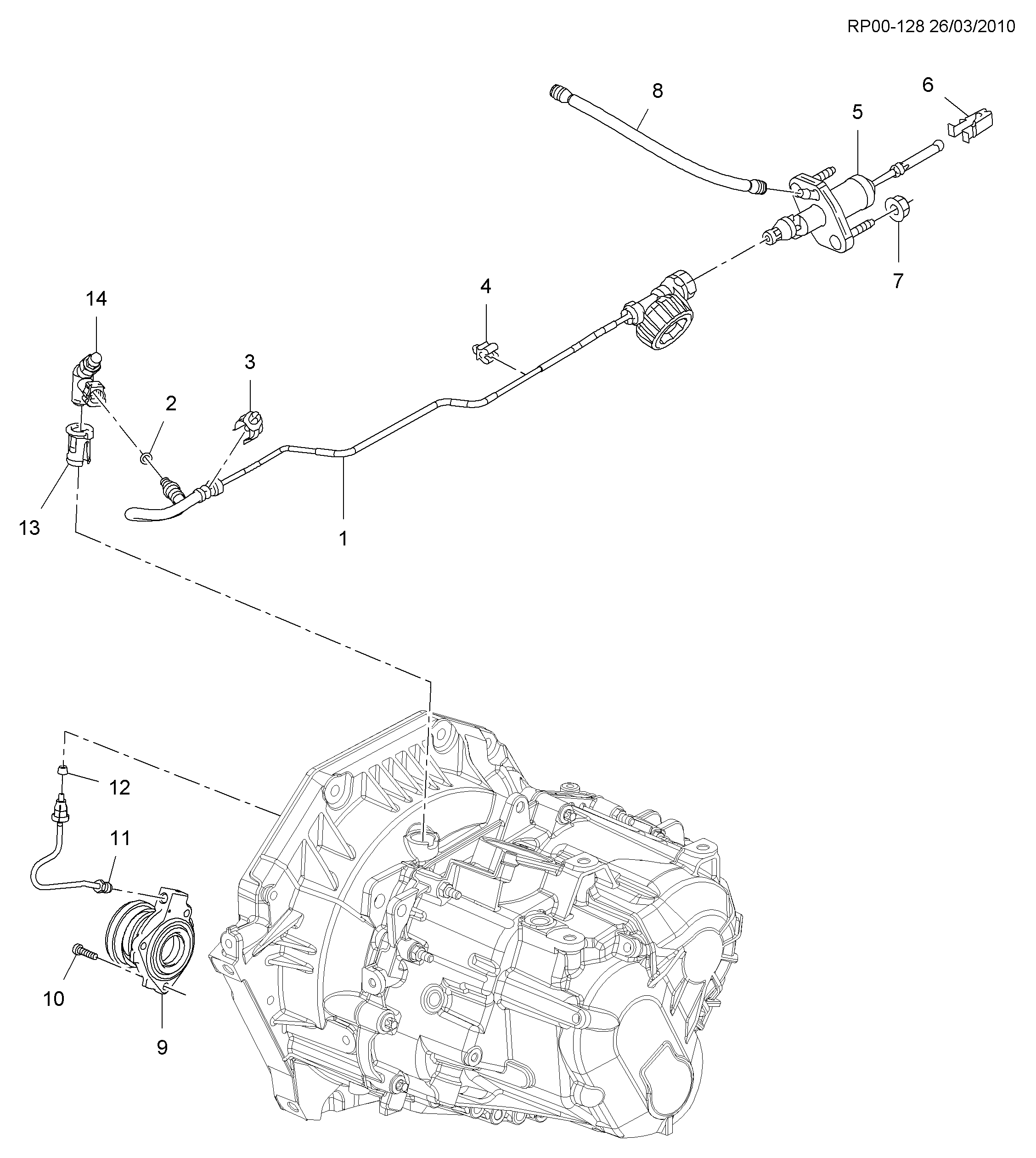 SAAB 24428856 - Centrālais izslēdzējmehānisms, Sajūgs ps1.lv