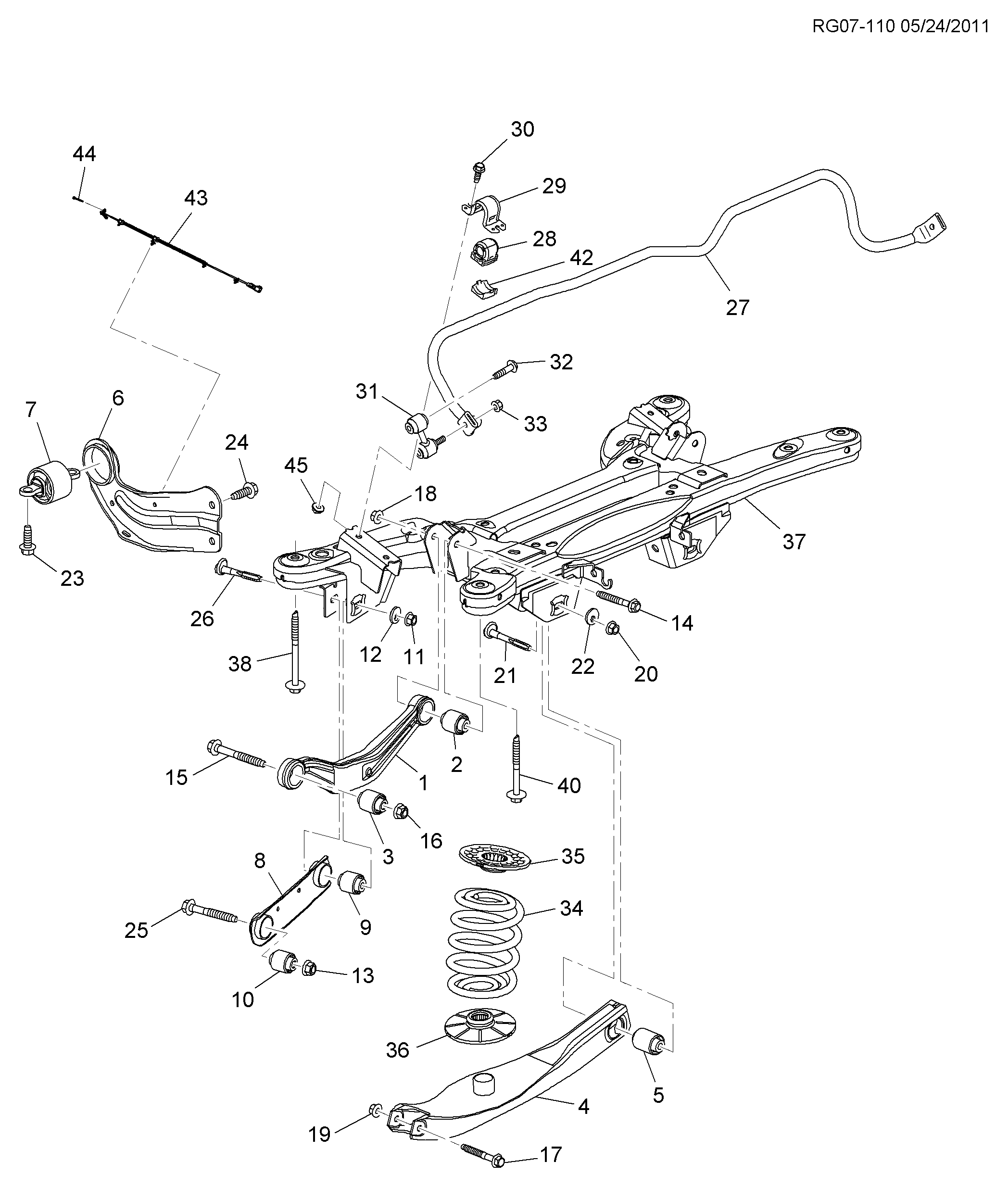 General Motors 13281792 - Stiepnis / Atsaite, Stabilizators ps1.lv