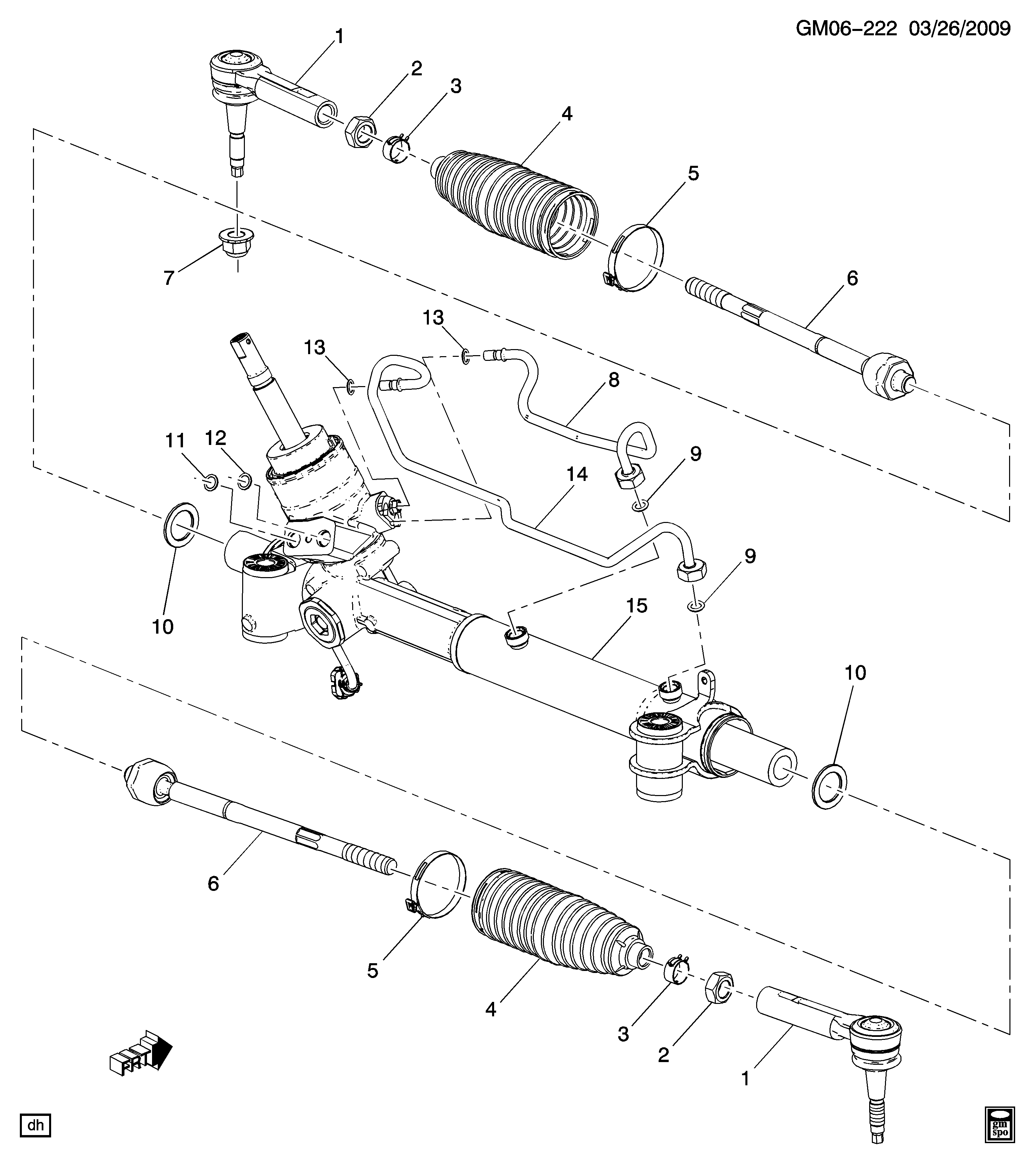 Chevrolet 13271996 - Aksiālais šarnīrs, Stūres šķērsstiepnis ps1.lv