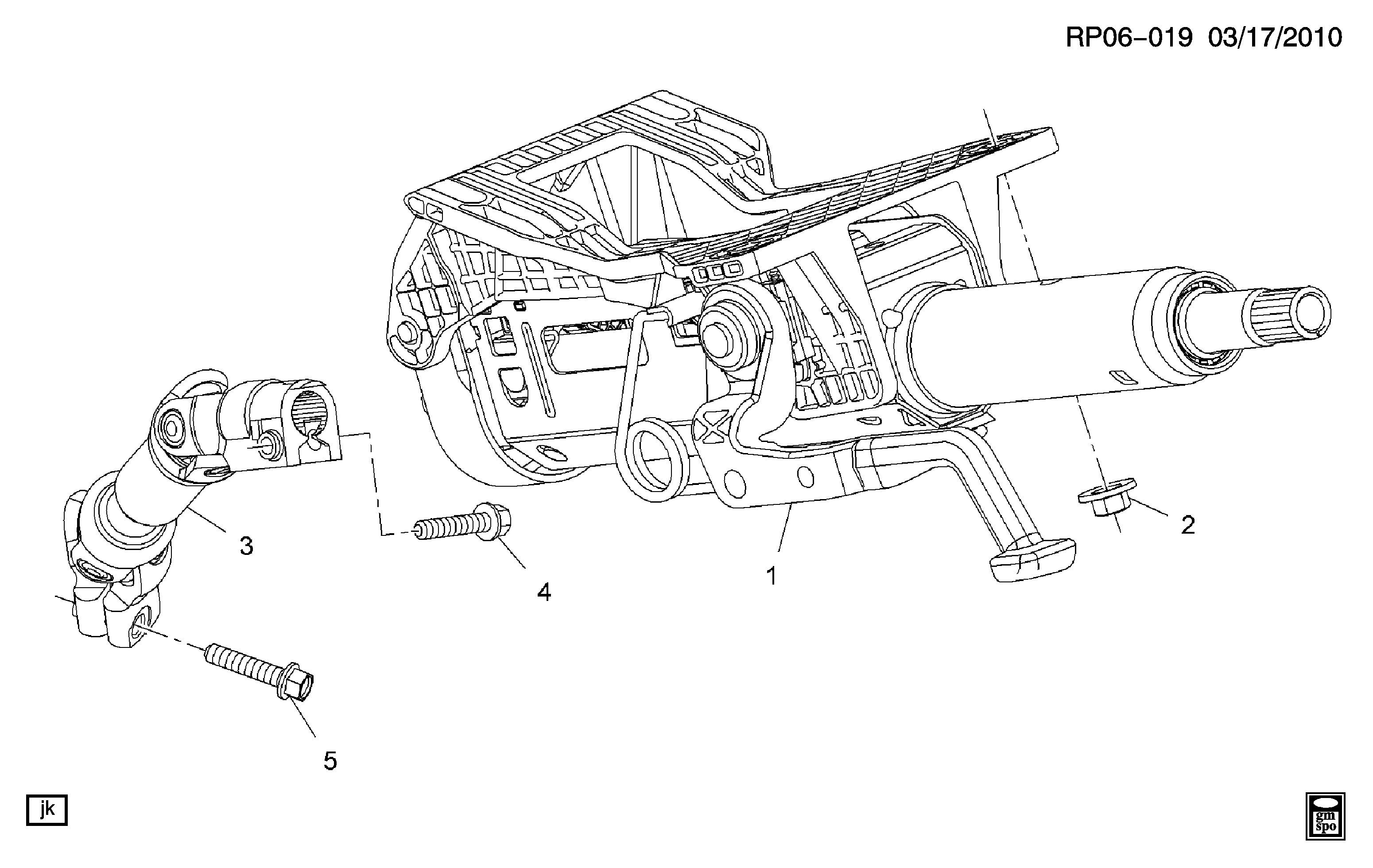 General Motors 13251806 - Šarnīrs, Stūres sviras vārpsta ps1.lv