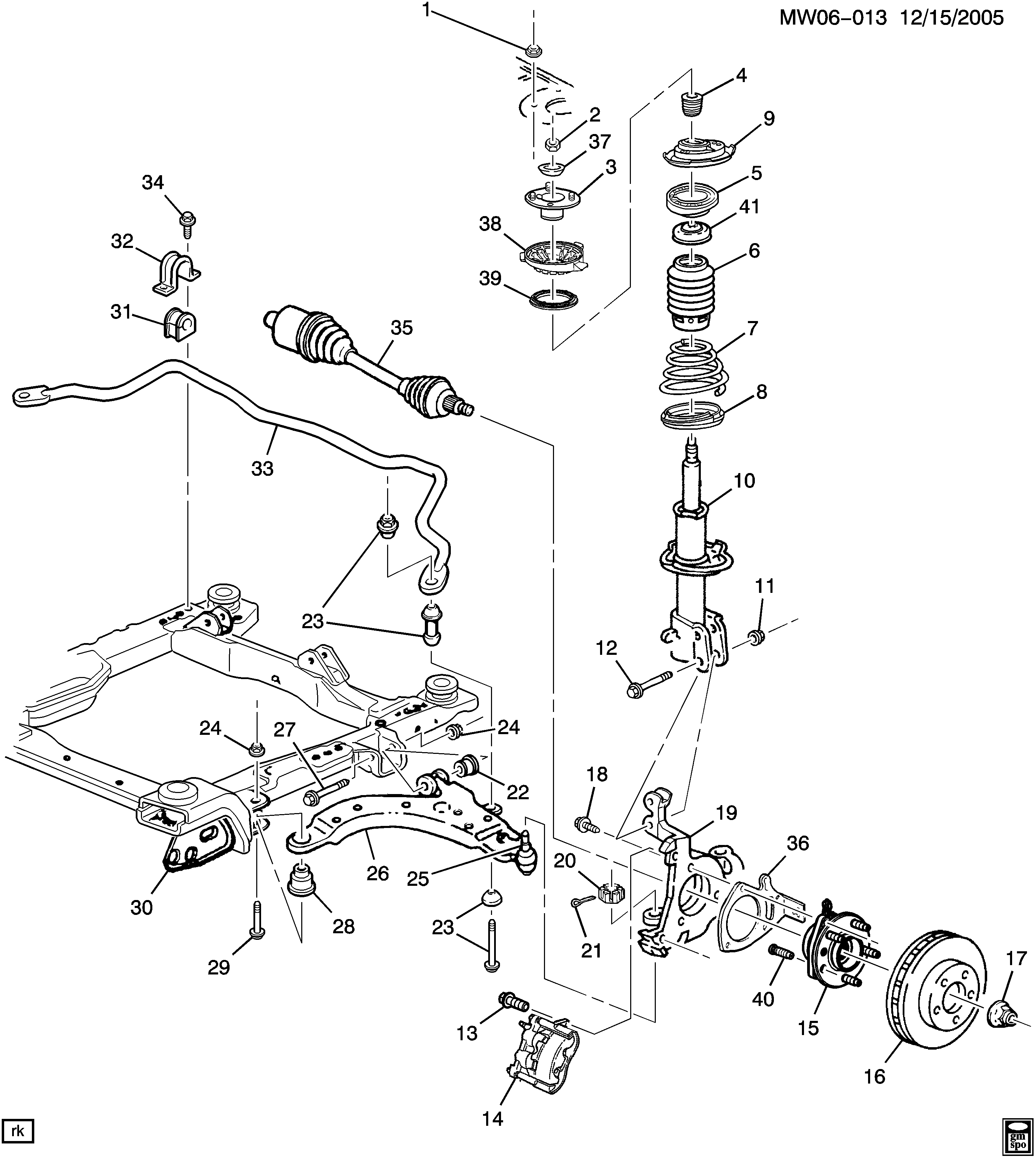 Opel 88965333 - Balst / Virzošais šarnīrs ps1.lv