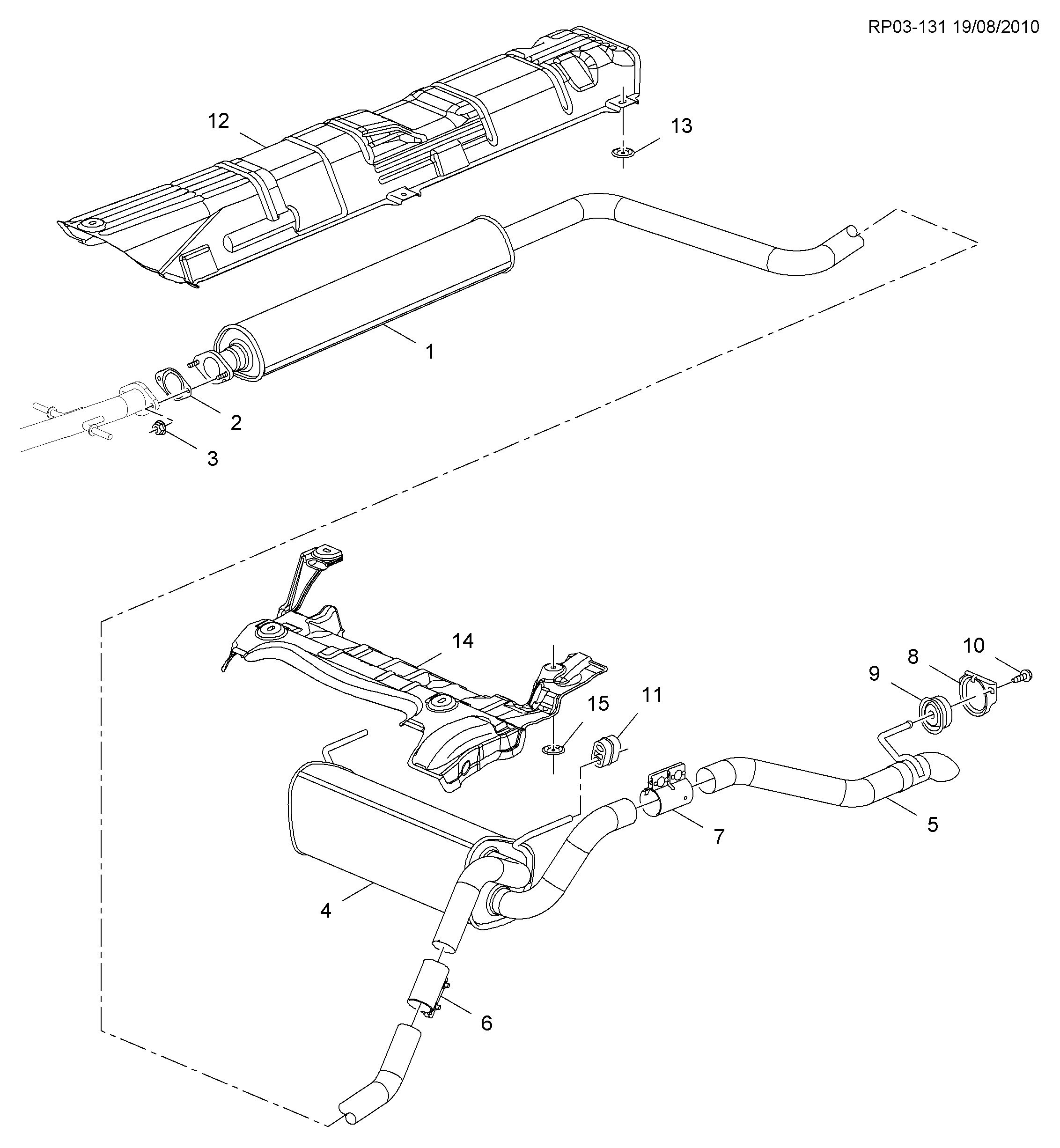 Opel 13278368 - Savienojošie elementi, Izplūdes gāzu sistēma ps1.lv