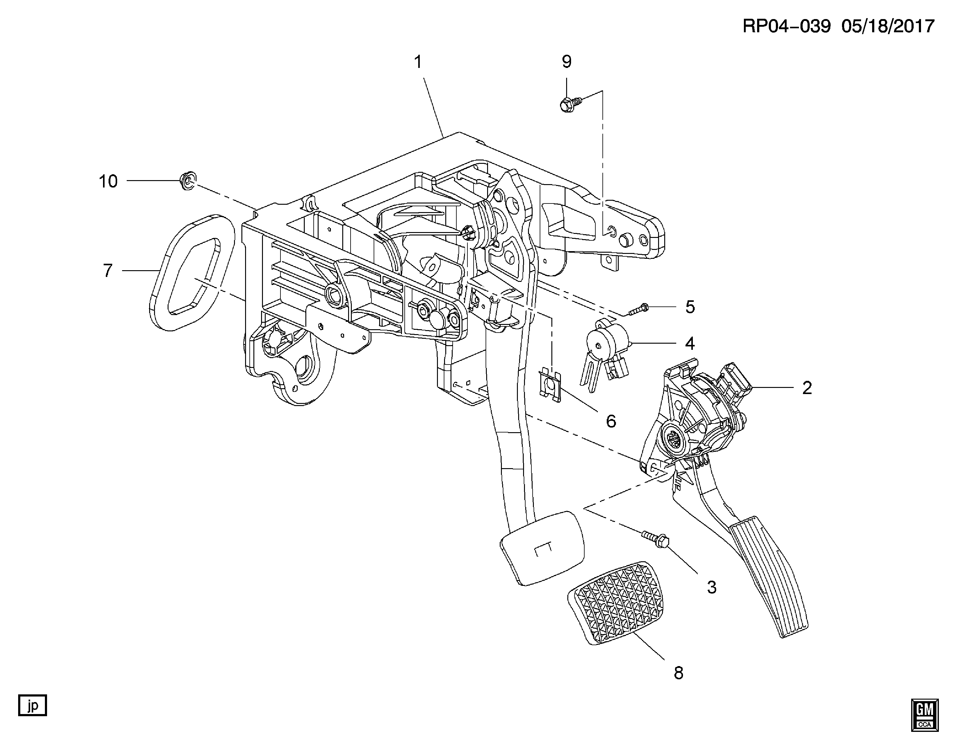 Opel 13253781 - Degvielas padeves vadības pedāļa komplekts ps1.lv