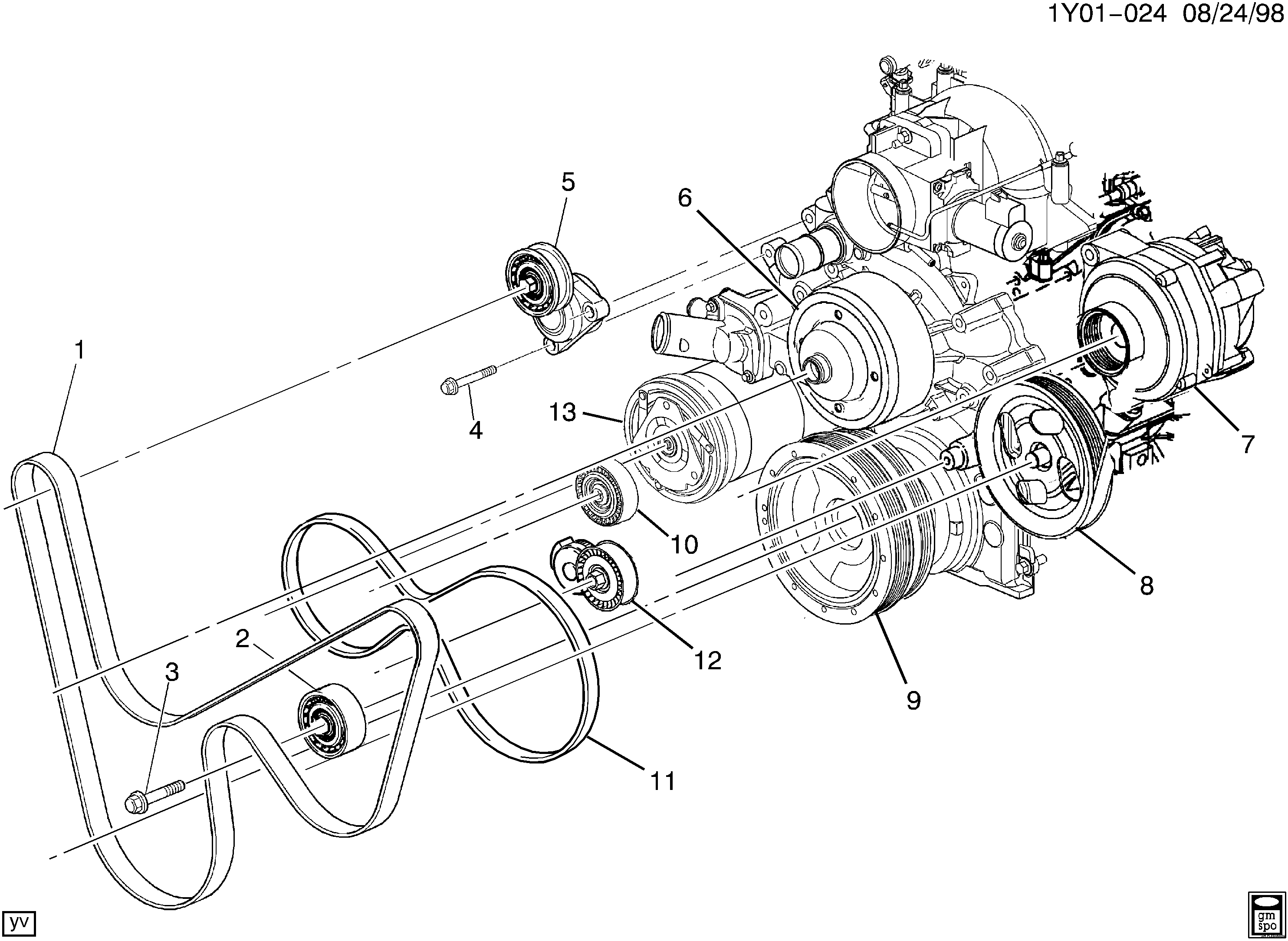 Chevrolet 89018958 - Kompresors, Gaisa kond. sistēma ps1.lv