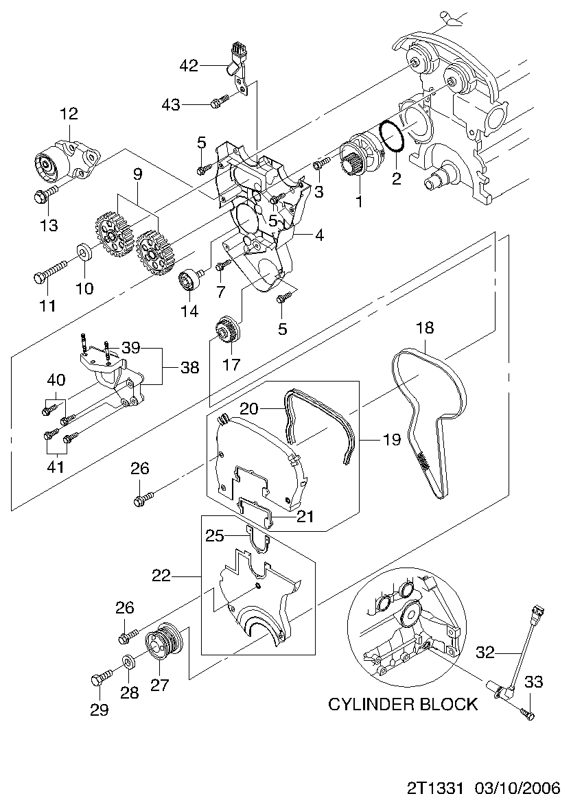 Chevrolet 25183772 - Spriegotājrullītis, Gāzu sadales mehānisma piedziņas siksna ps1.lv