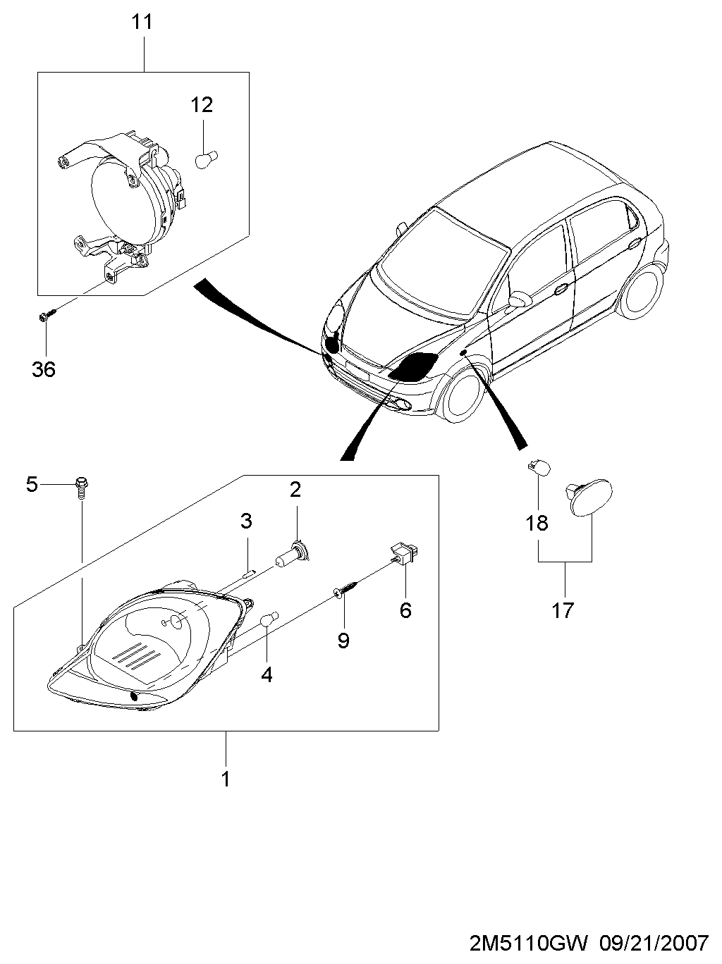 DAEWOO 94535545 - Kvēlspuldze, Instrumentu paneļa apgaismojums ps1.lv