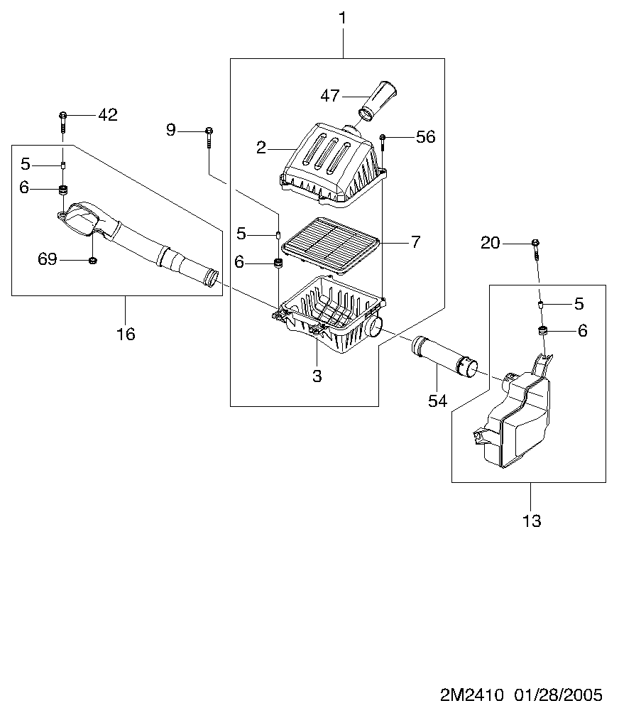 DAEWOO 42390022 - Gaisa filtrs ps1.lv