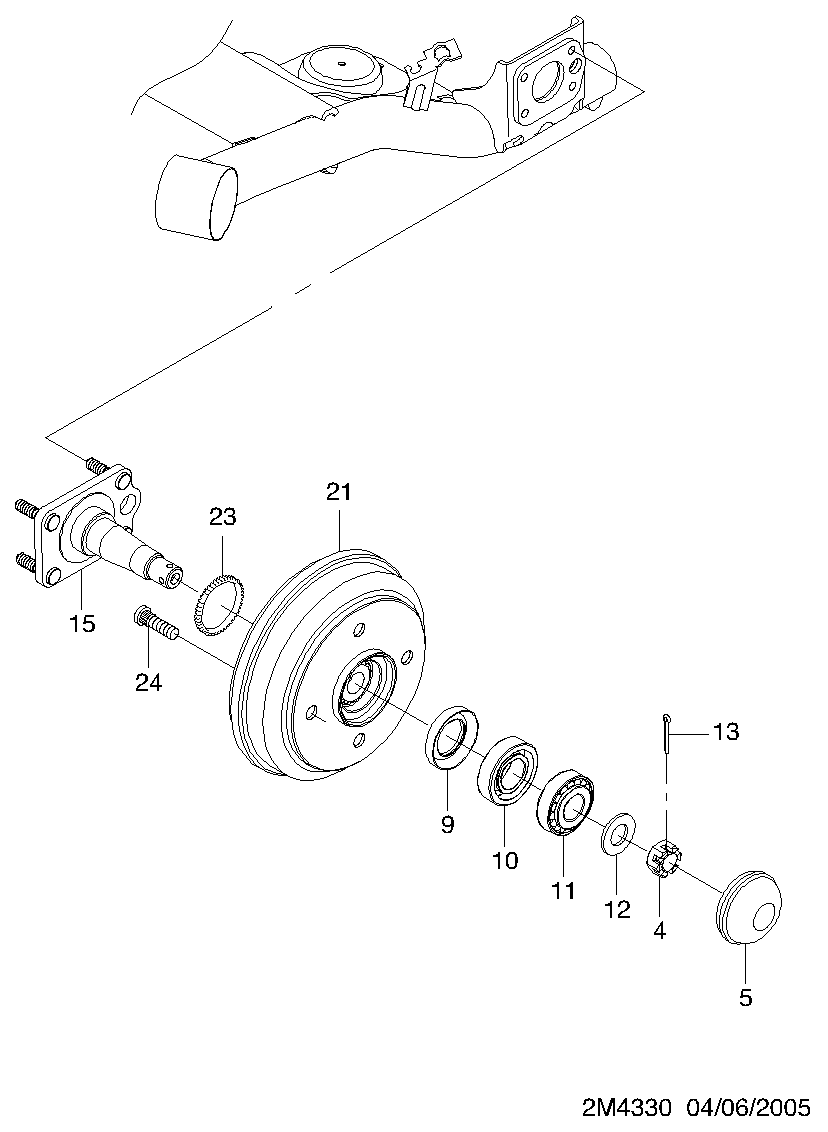 DAEWOO 96316634 - Riteņa rumbas gultņa komplekts ps1.lv