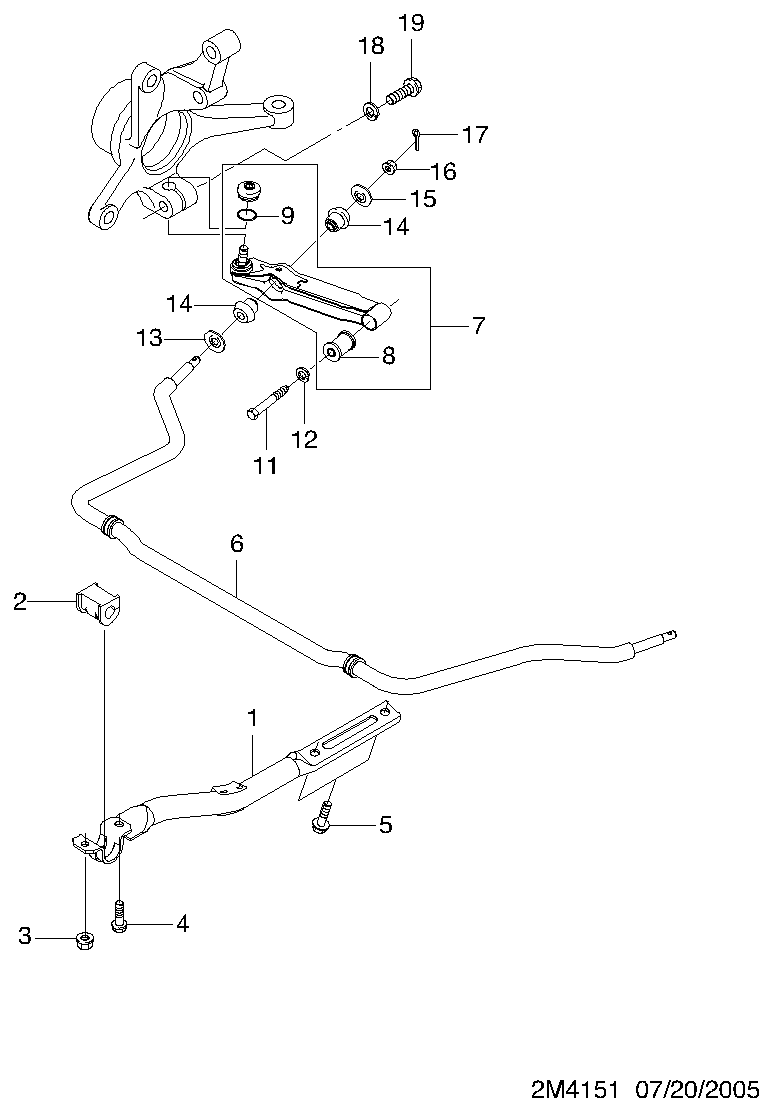 Opel 96380613 - Piekare, Šķērssvira ps1.lv