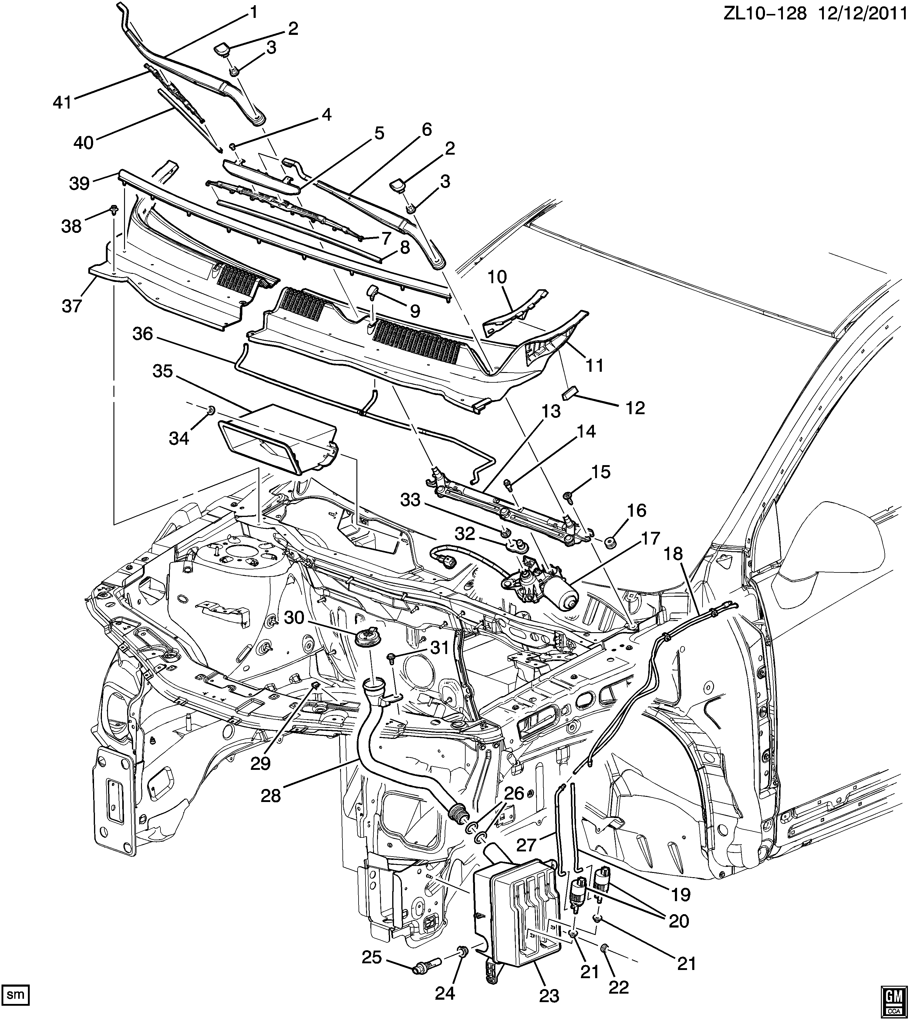 Chevrolet 95479599 - Stikla tīrītāja slotiņa ps1.lv