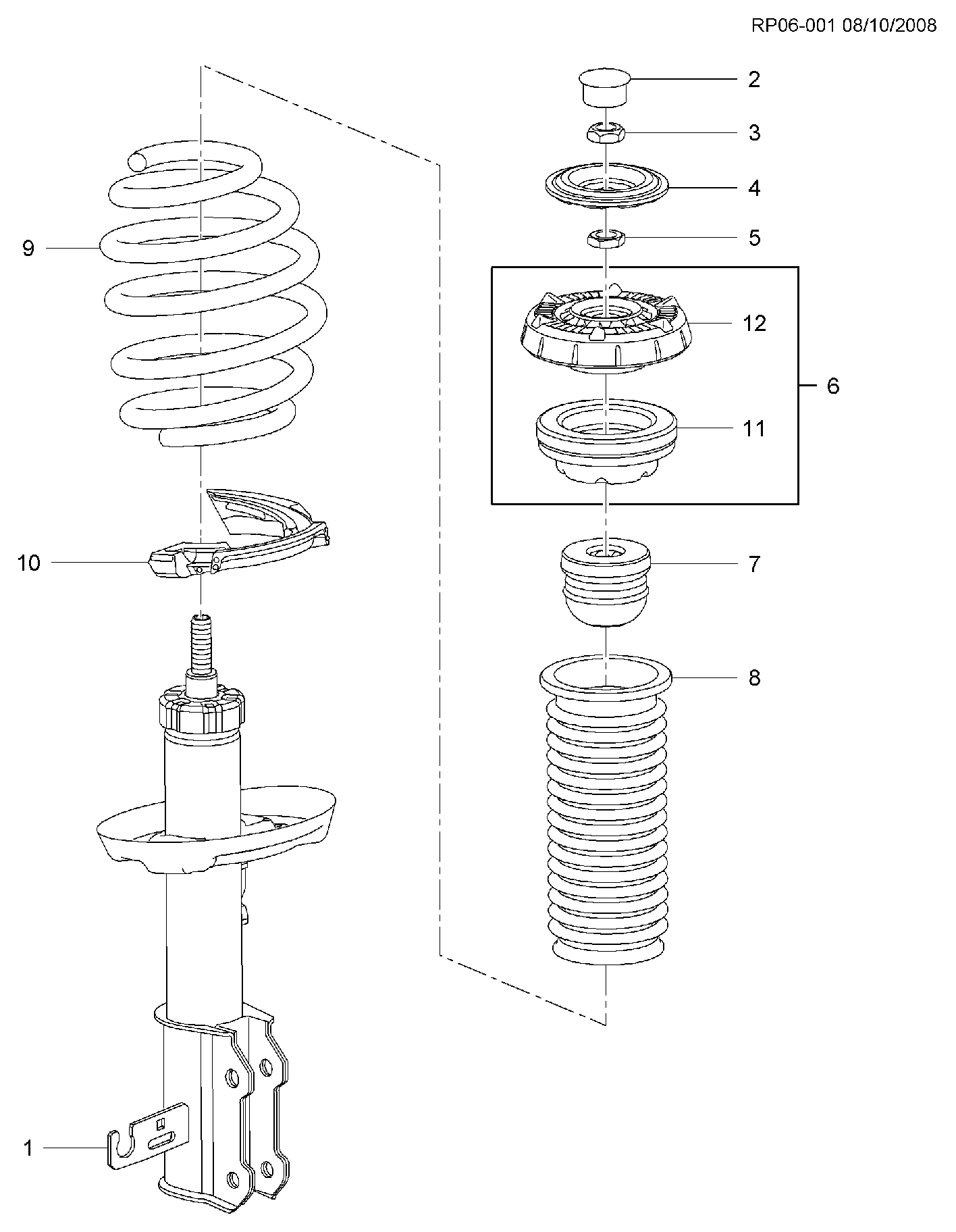 VAG 13329593 - Amortizators ps1.lv