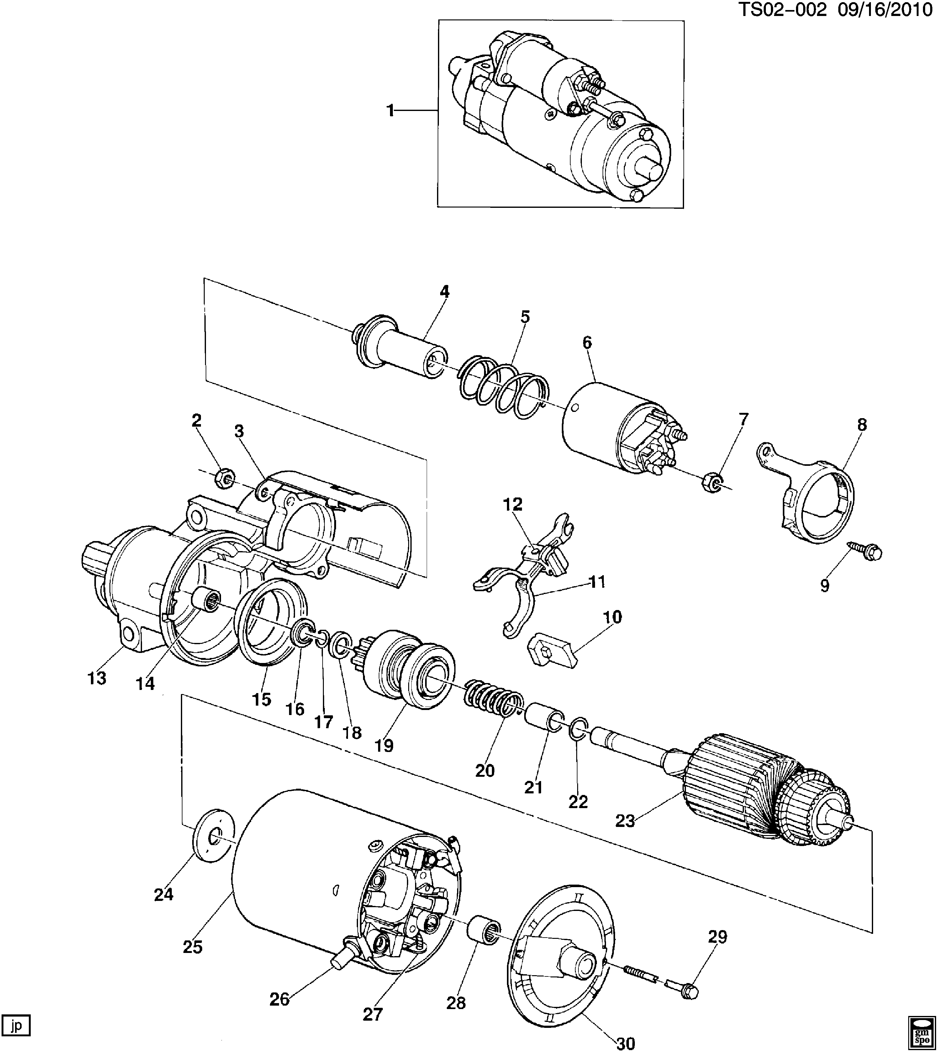 Chevrolet 10 455 070 - Starteris ps1.lv