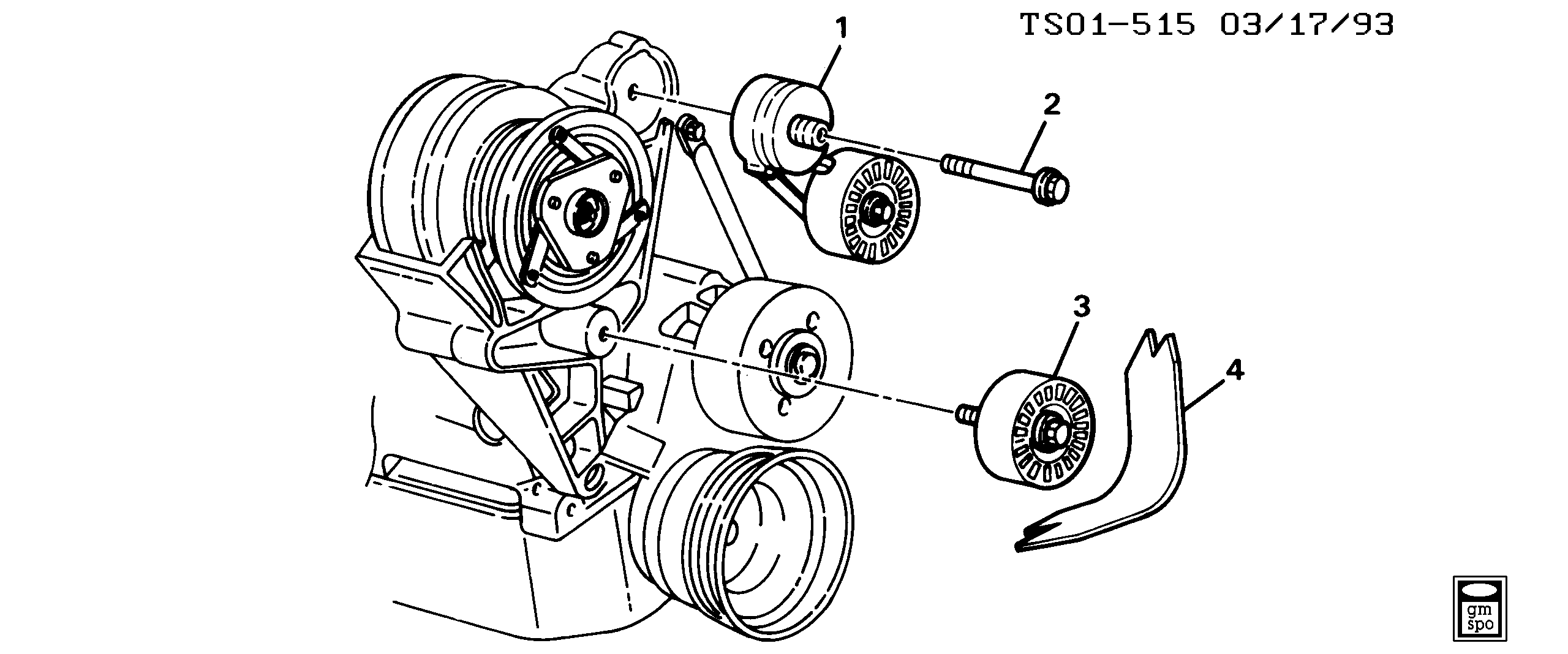 Chevrolet 10229114 - Parazīt / Vadrullītis, Ķīļrievu siksna ps1.lv