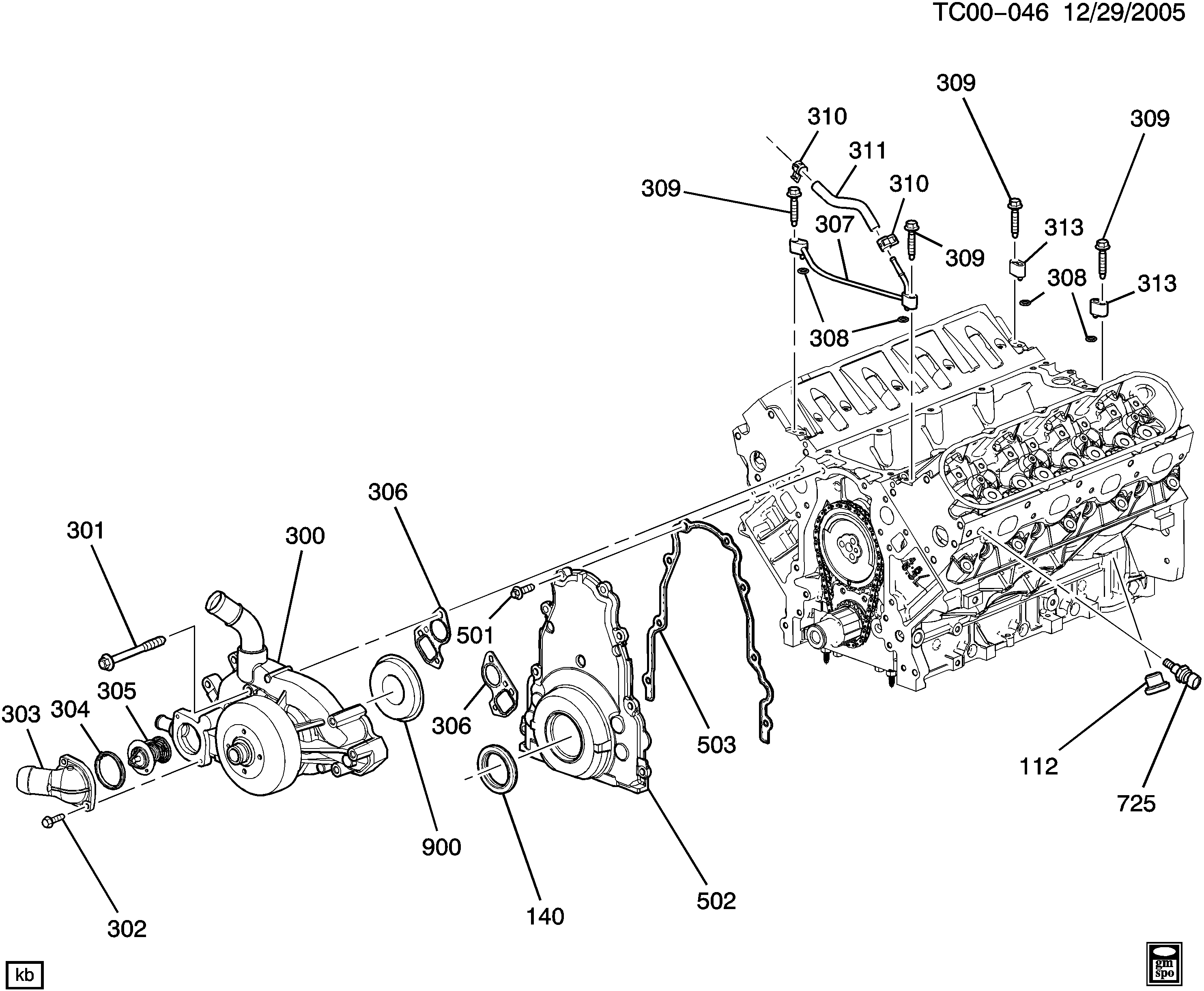 Chevrolet 12600171 - THERMOSTAT,ENG COOL(SEAL NOT INCLUDED)(PART OF 300,303)(ACDelco  ps1.lv