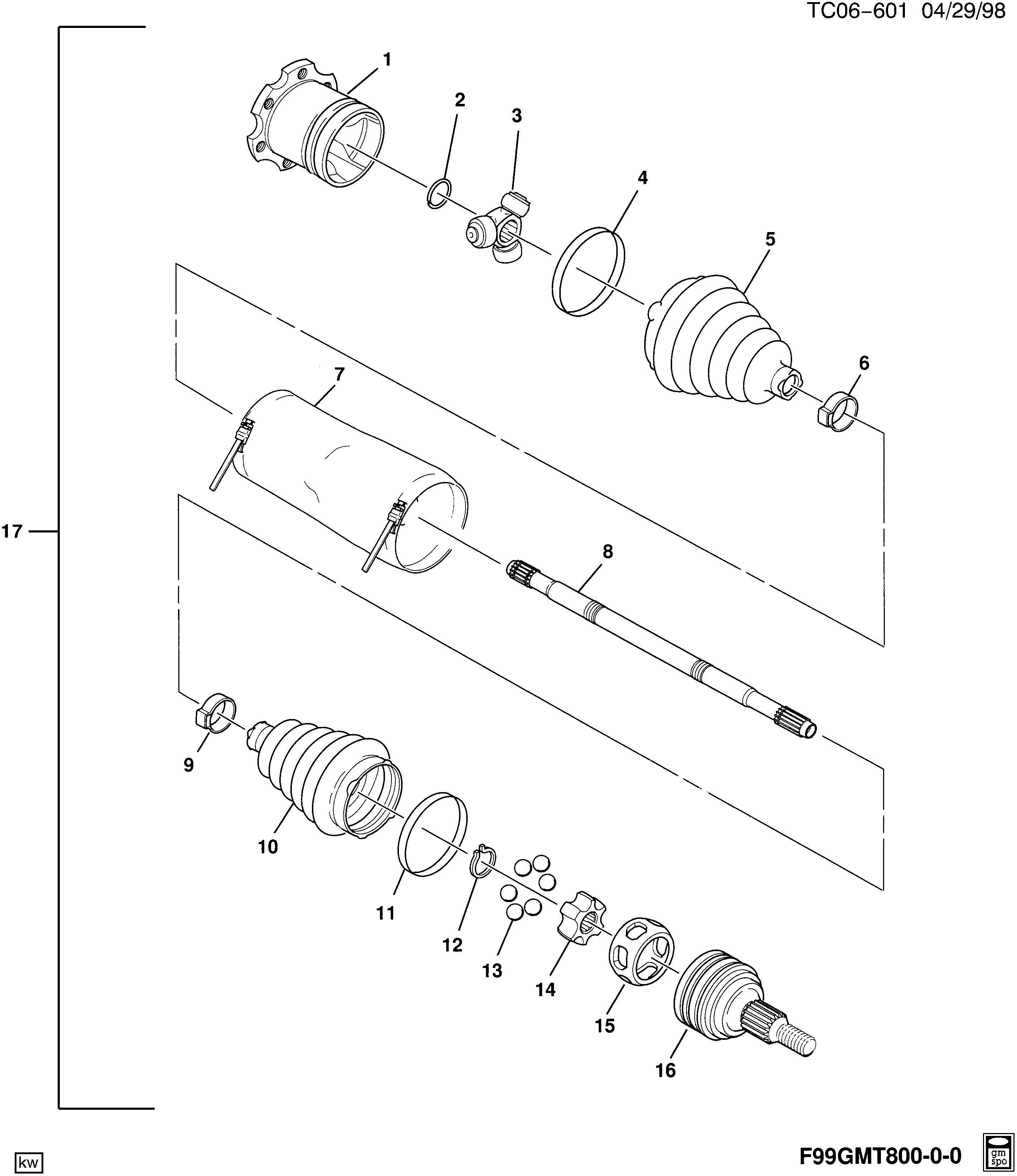 General Motors 15868188 - Putekļusargs, Piedziņas vārpsta ps1.lv