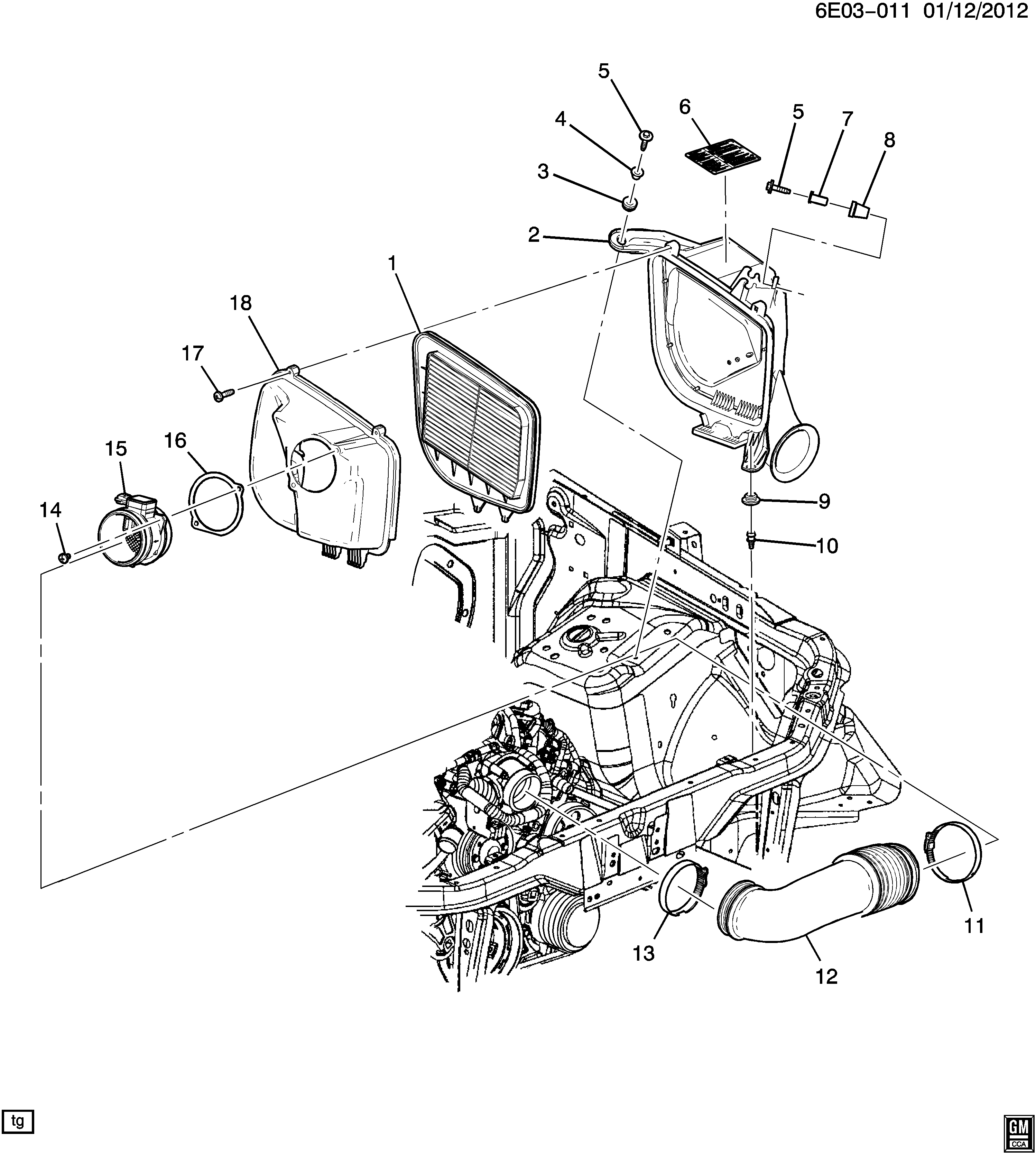 General Motors 12566846 - Gaisa masas mērītājs ps1.lv