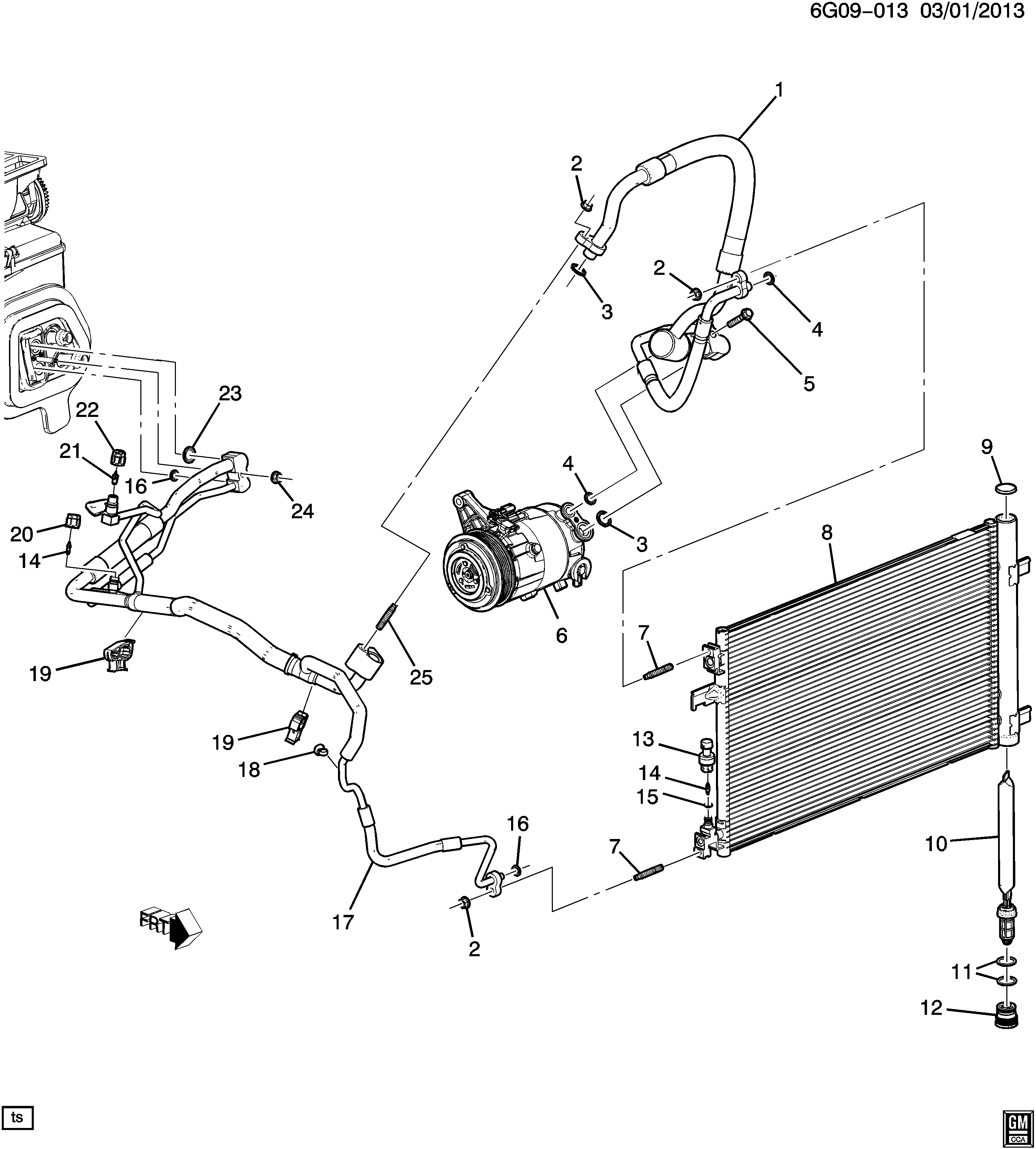 Opel 23305638 - Kondensators, Gaisa kond. sistēma ps1.lv