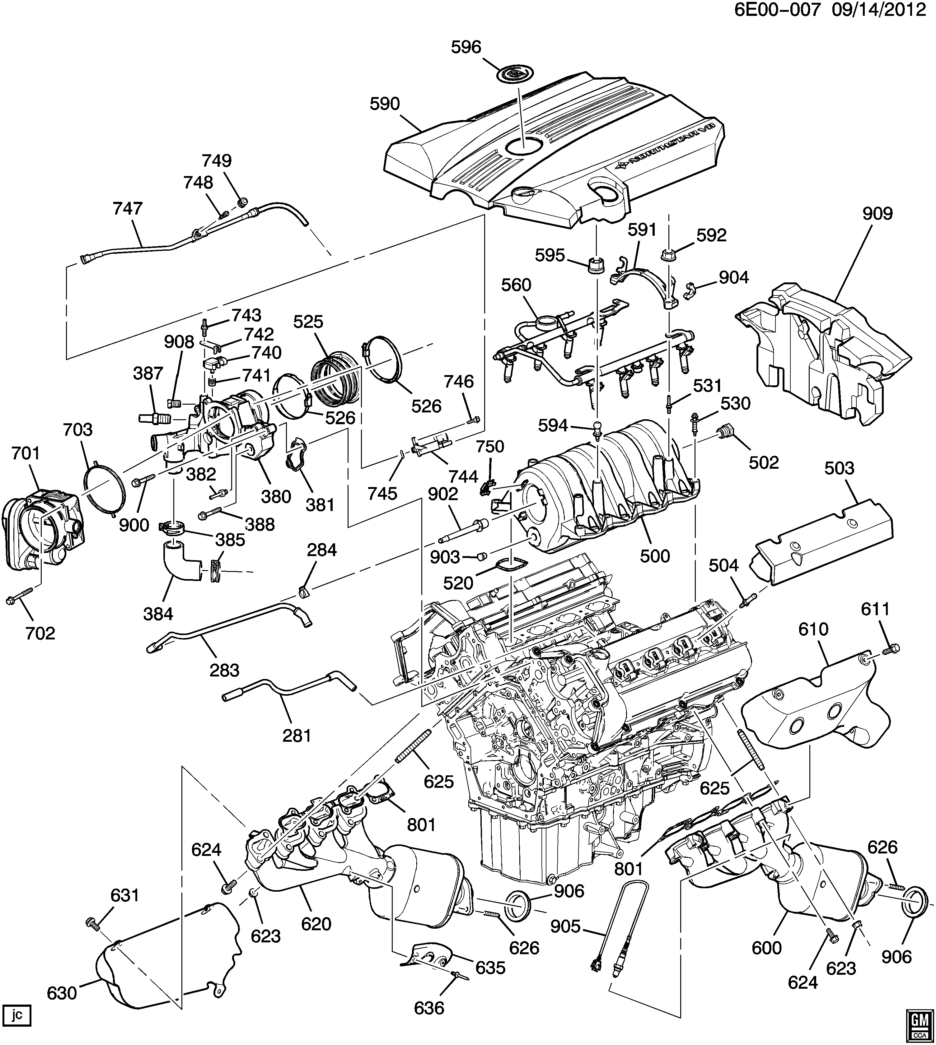 Volvo 1 257 174-1 - Blīve, Izplūdes kolektors ps1.lv