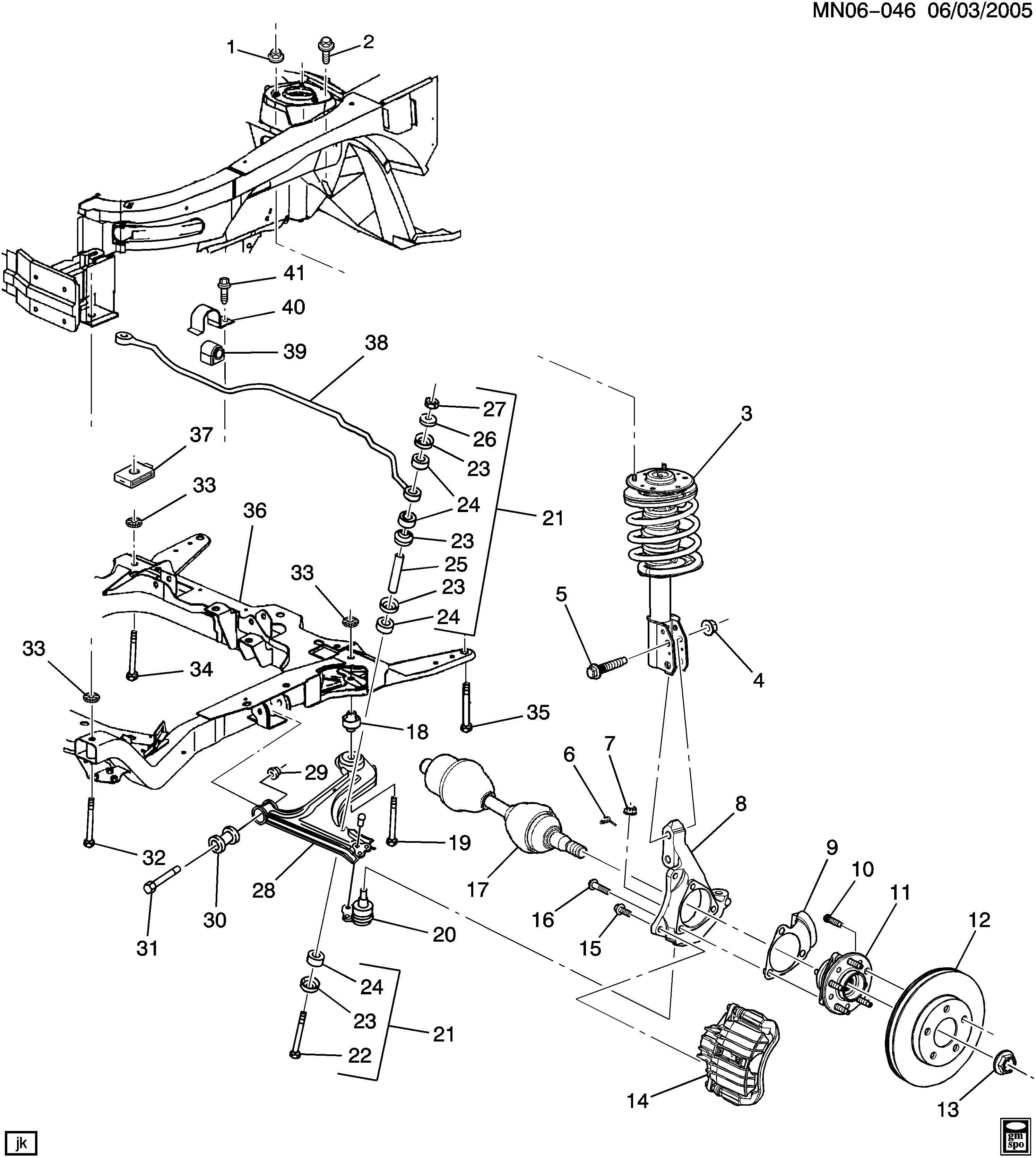 Opel 22710259 - Stiepnis / Atsaite, Stabilizators ps1.lv