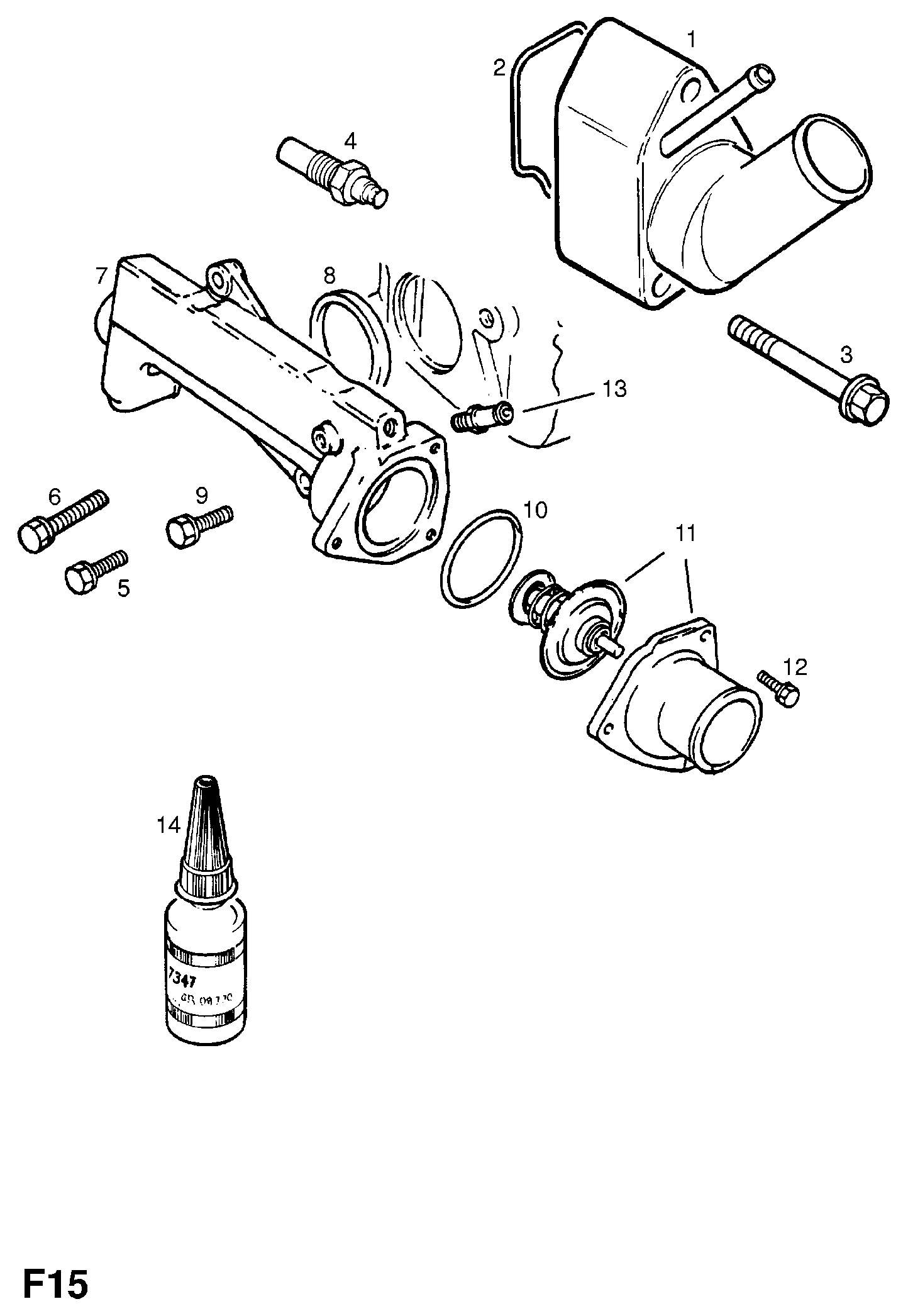 Opel 13 38 079 - Termostats, Dzesēšanas šķidrums ps1.lv