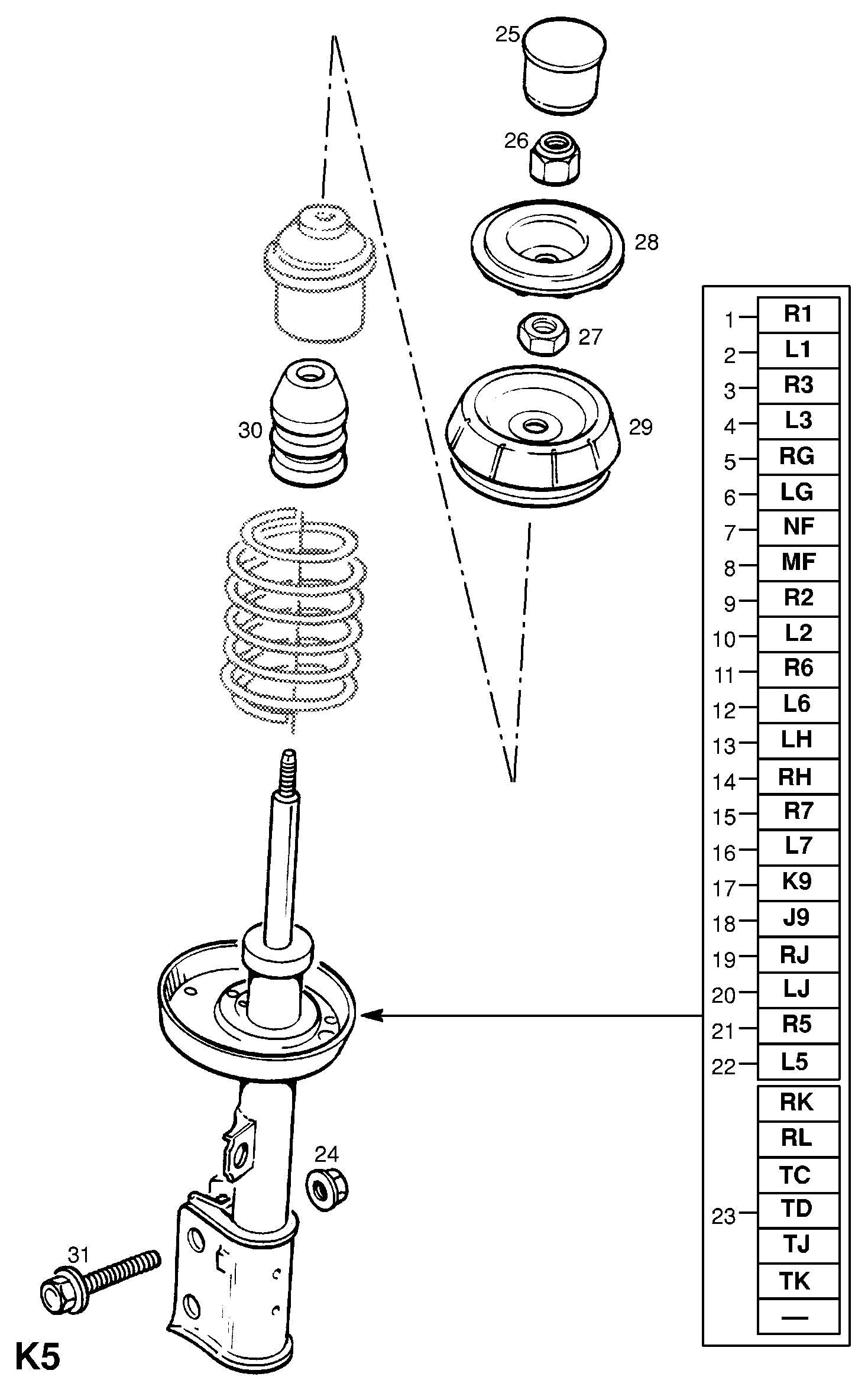 Opel 344118 - Amortizators ps1.lv