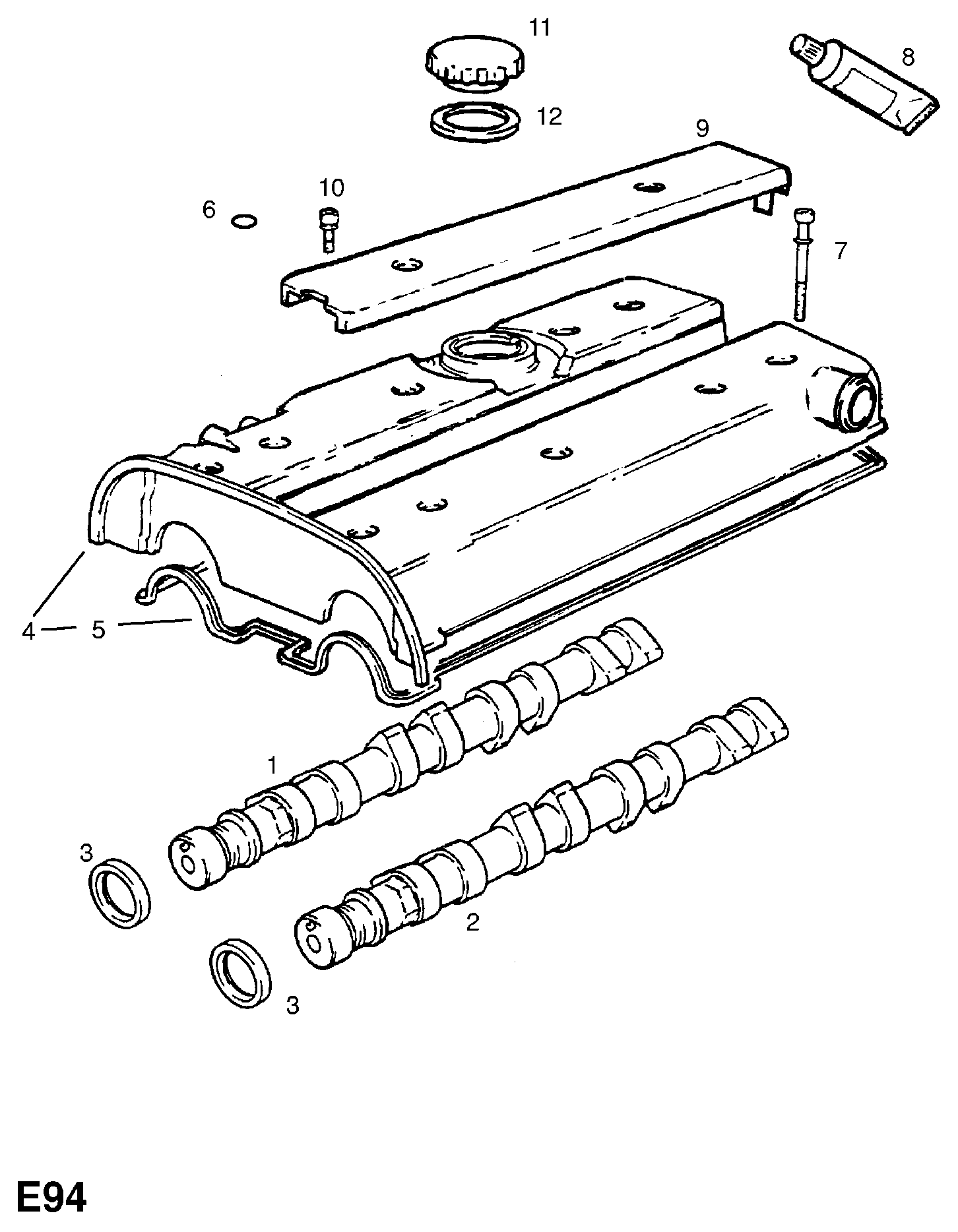 DAEWOO 6 07 647 - Blīve, Motora bloka galvas vāks ps1.lv