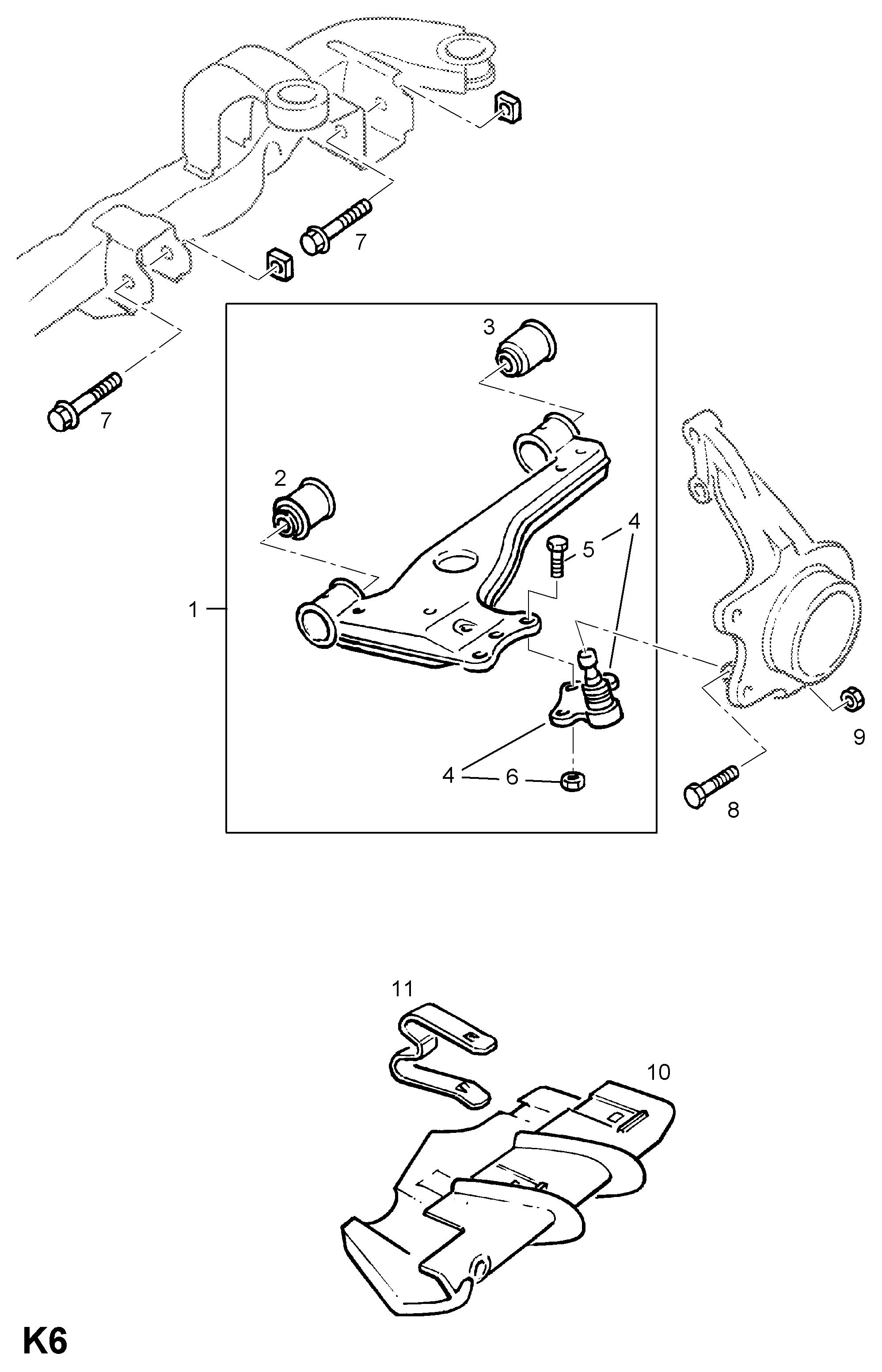 General Motors 5352004 - Neatkarīgās balstiekārtas svira, Riteņa piekare ps1.lv