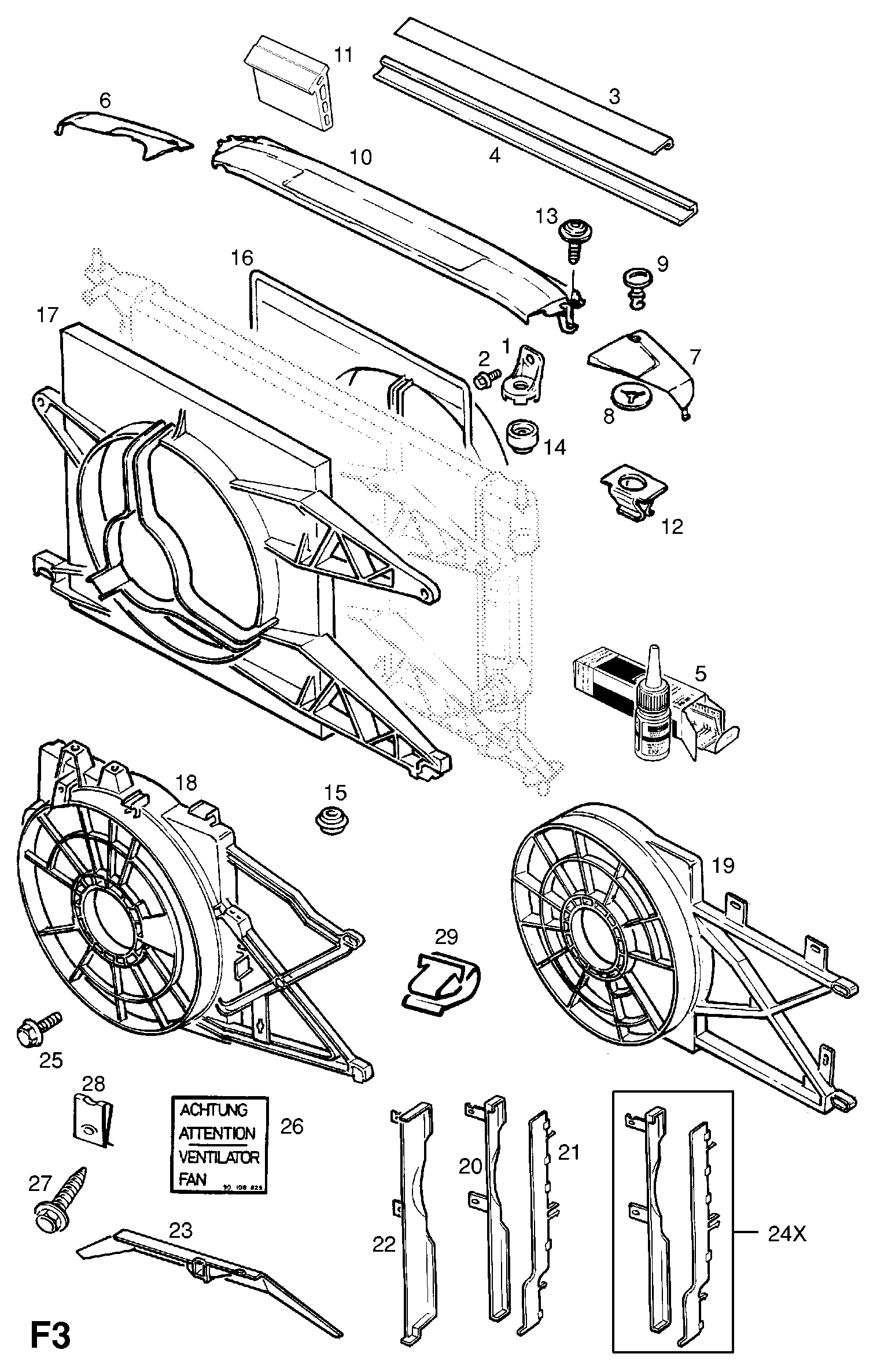 Opel 1341159 - Ventilators, Motora dzesēšanas sistēma ps1.lv