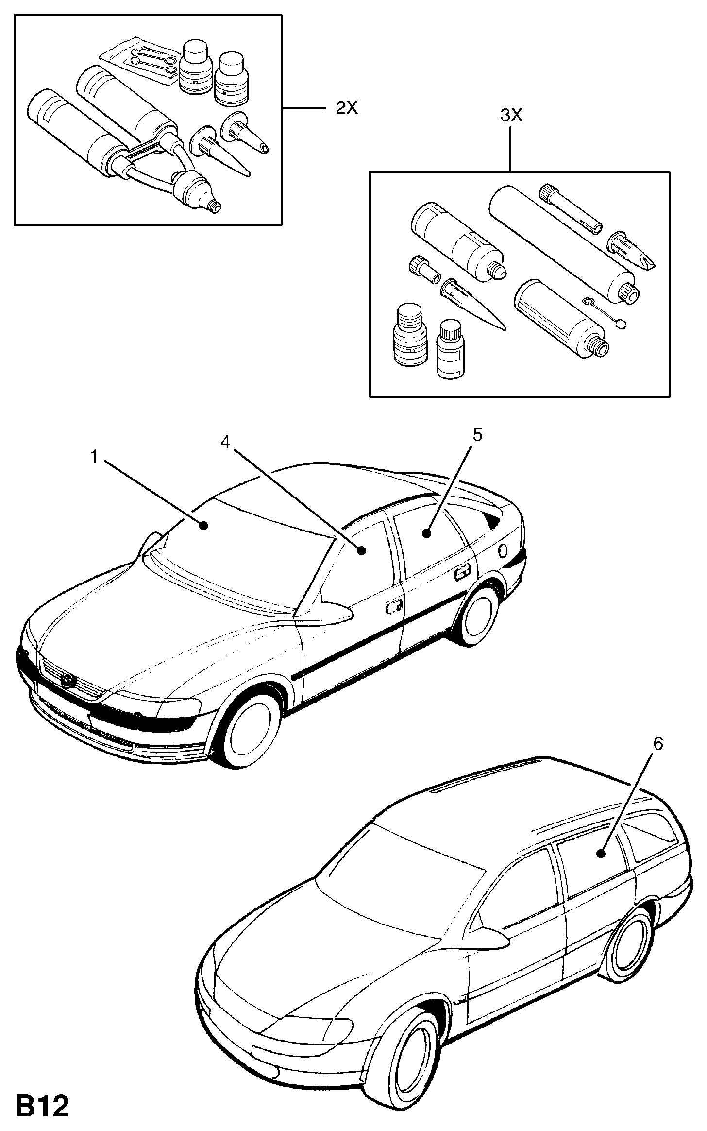 OPEL 161042 - WINDSCREEN, GREEN TINTED (WITH SHADE BAND) ps1.lv