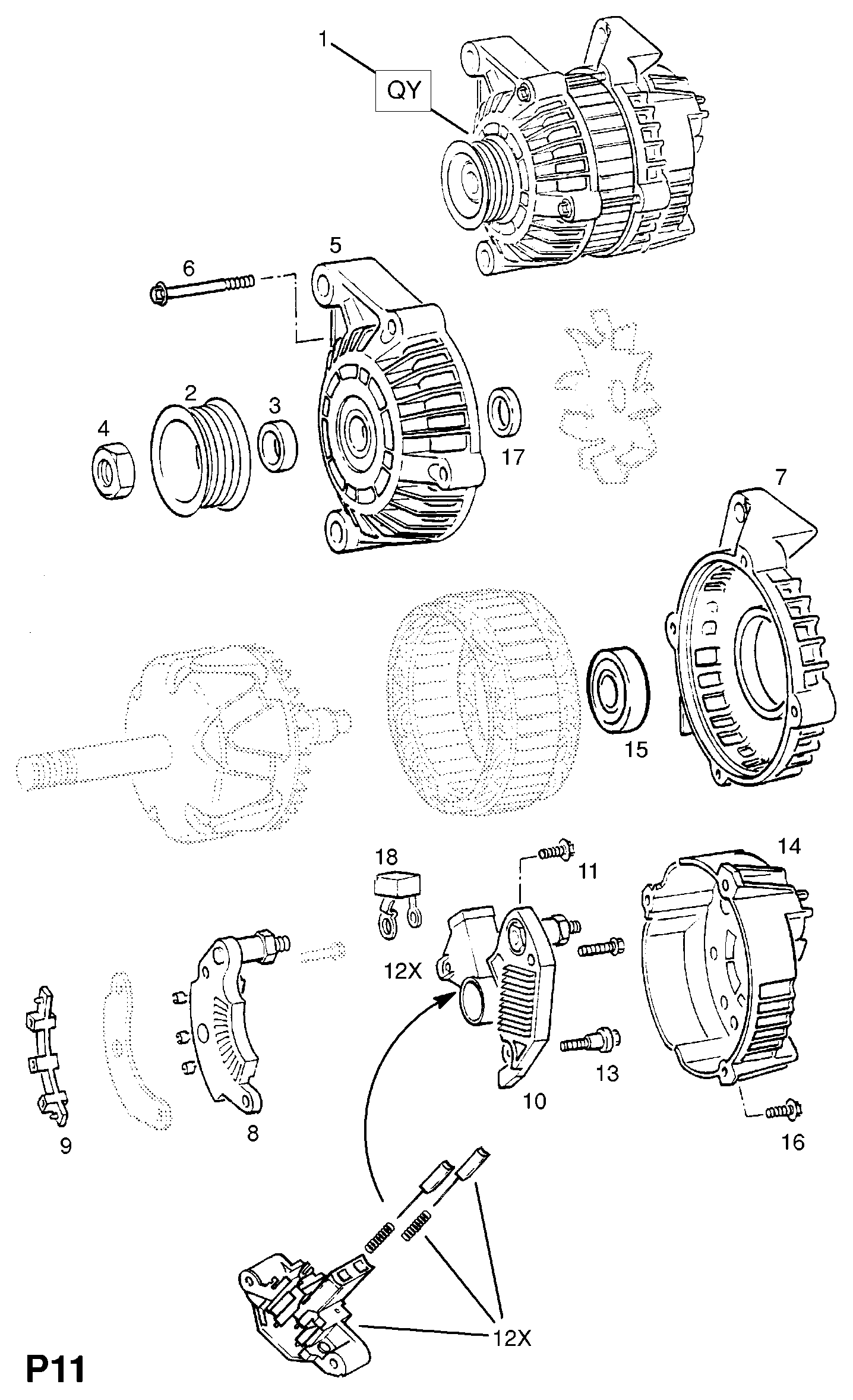 Opel 6204002 - Ģenerators ps1.lv