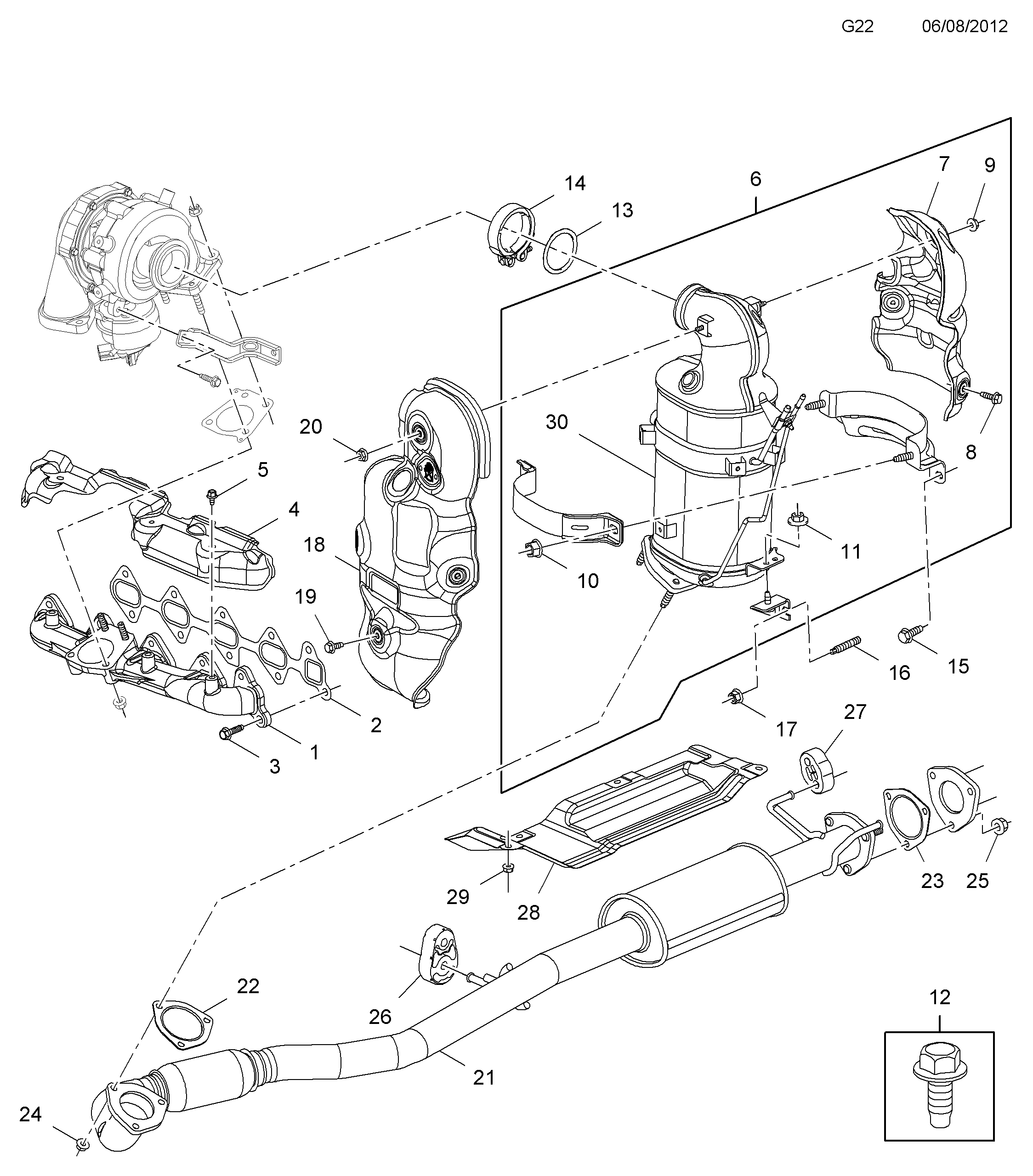 Opel 4805896 - Savienojošie elementi, Izplūdes gāzu sistēma ps1.lv