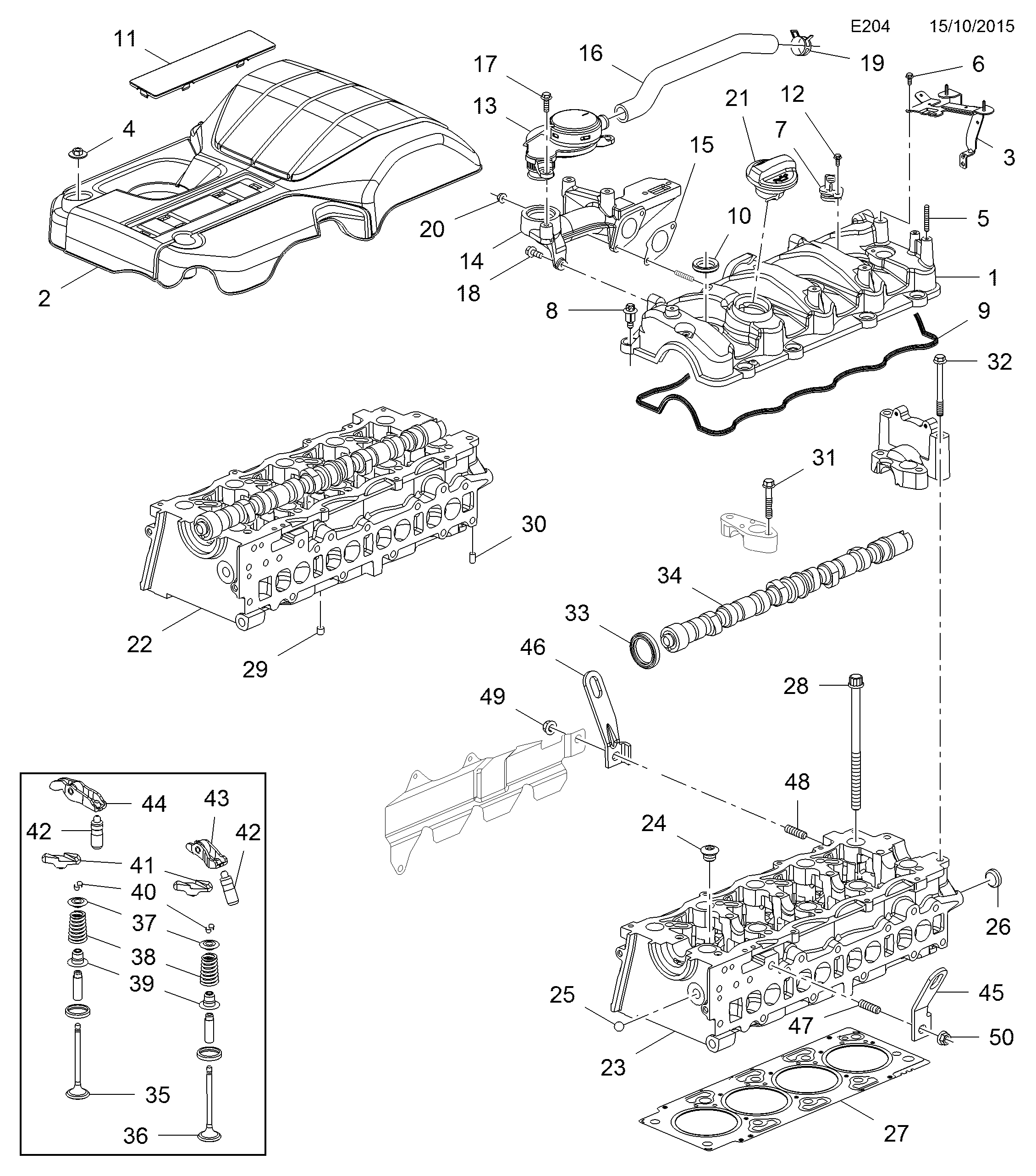 Opel 4805086 - Vārsts, Motora kartera ventilācija ps1.lv