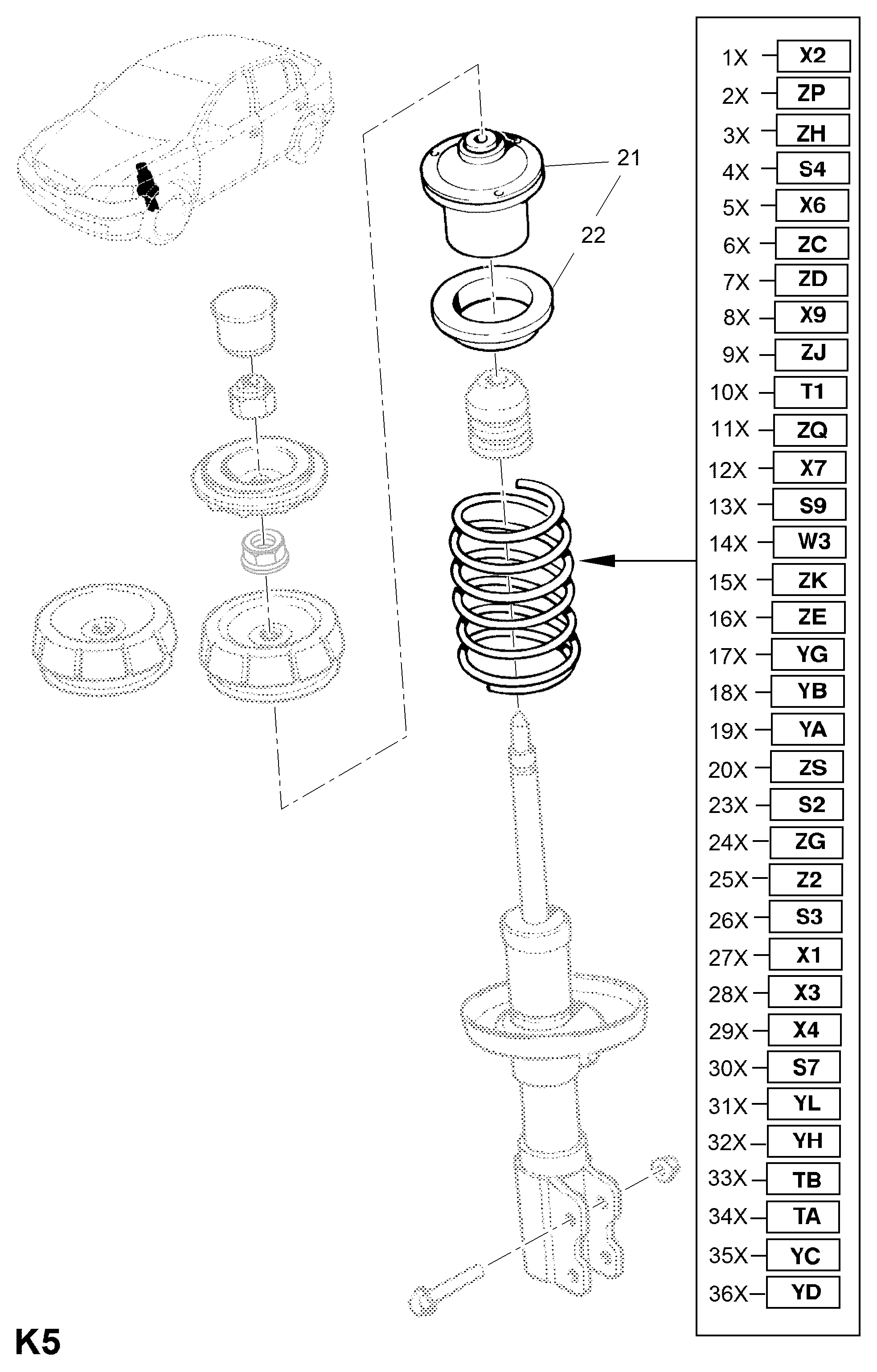 Opel 312099 - Balstiekārtas atspere ps1.lv