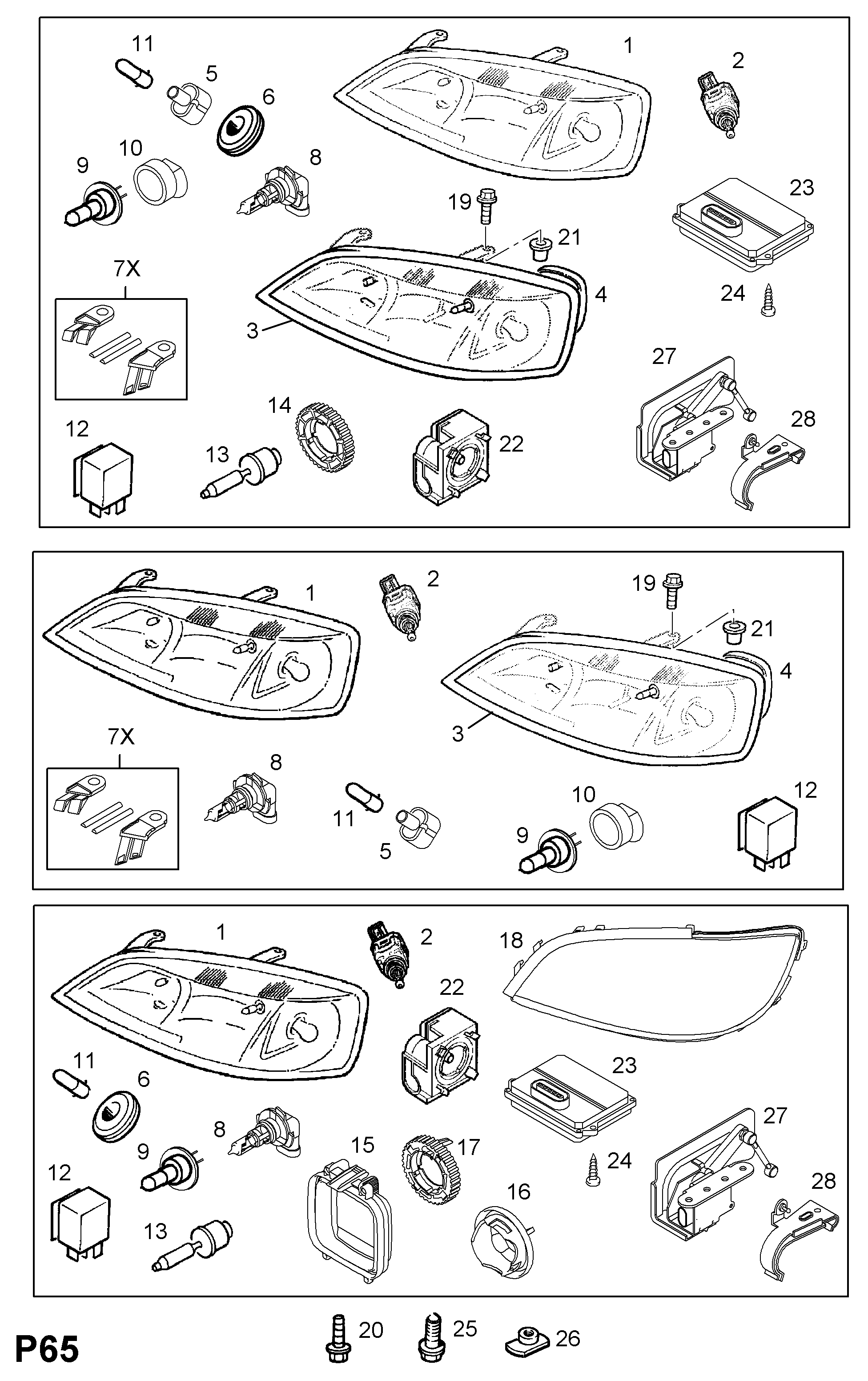 Opel 62 35 086 - Palaišanas iekārta, Gāzizlādes spuldze ps1.lv