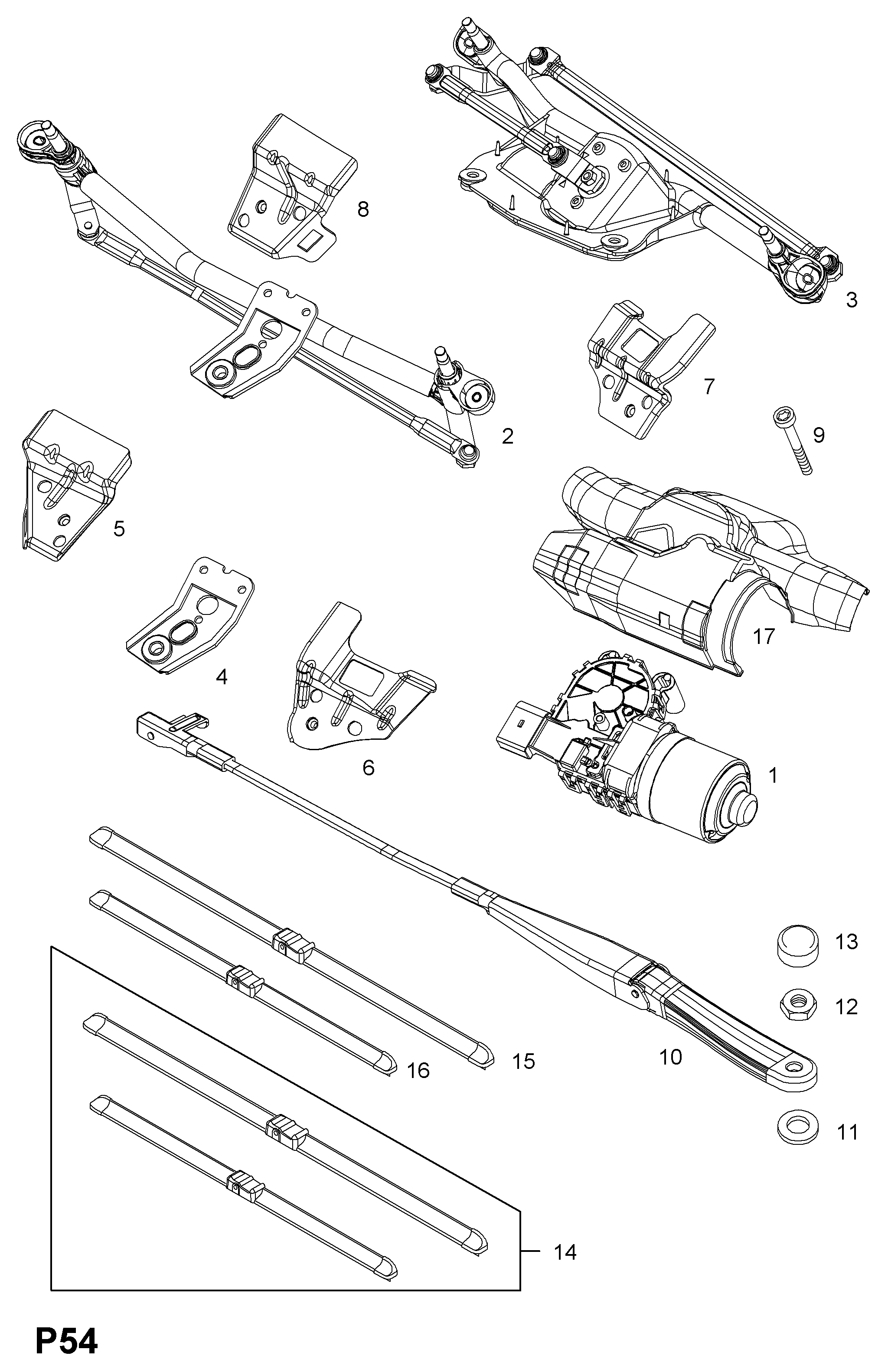 Opel 62 72 302 - Stikla tīrītāja slotiņa ps1.lv