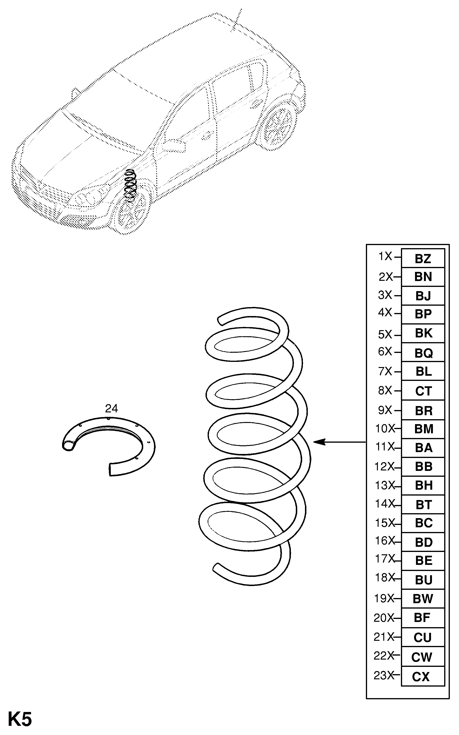 Opel 312 263 - Balstiekārtas atspere ps1.lv