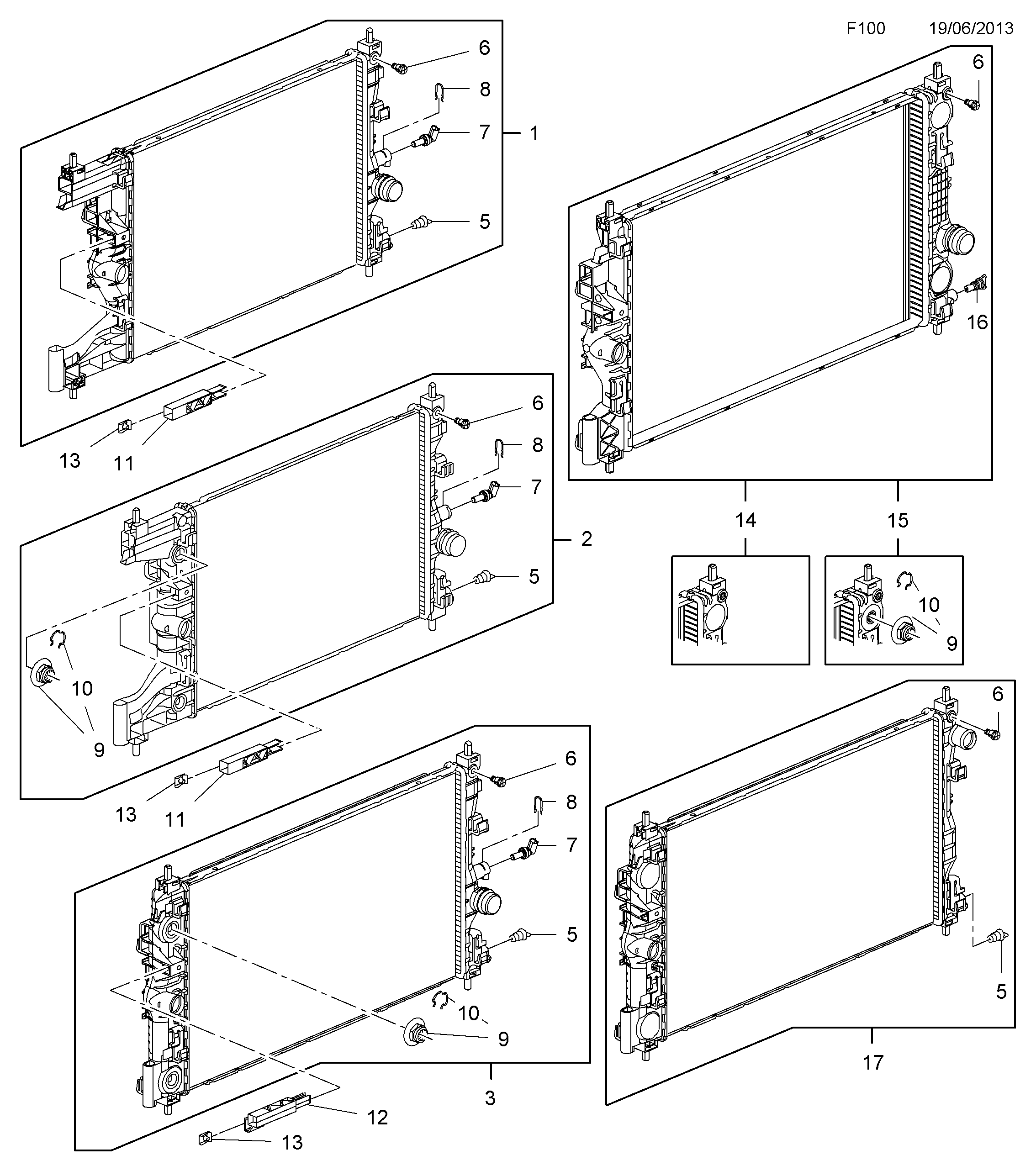 Opel 13 00 306 - Radiators, Motora dzesēšanas sistēma ps1.lv