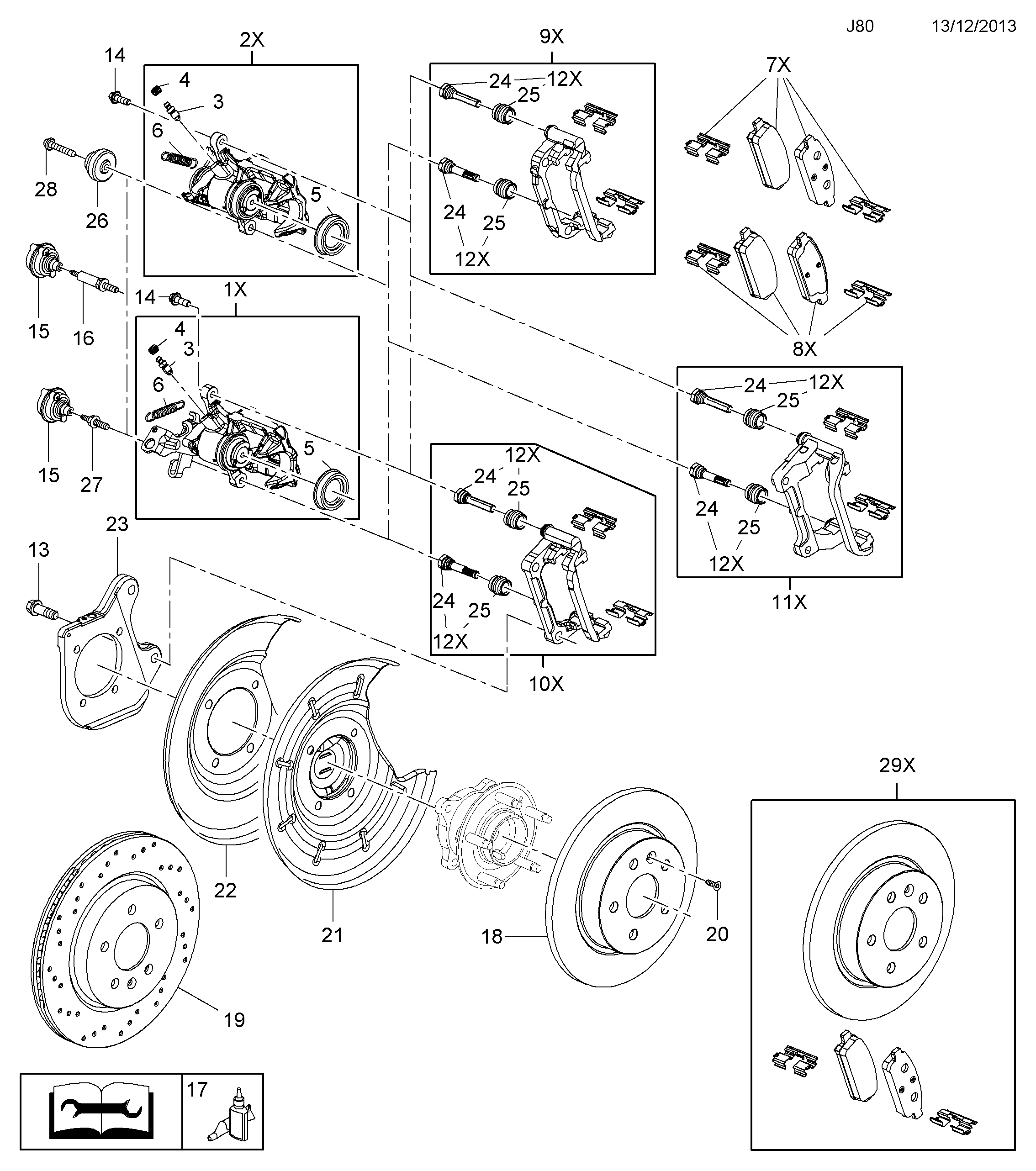 Opel 16 05 271 - Bremžu komplekts, Disku bremzes ps1.lv