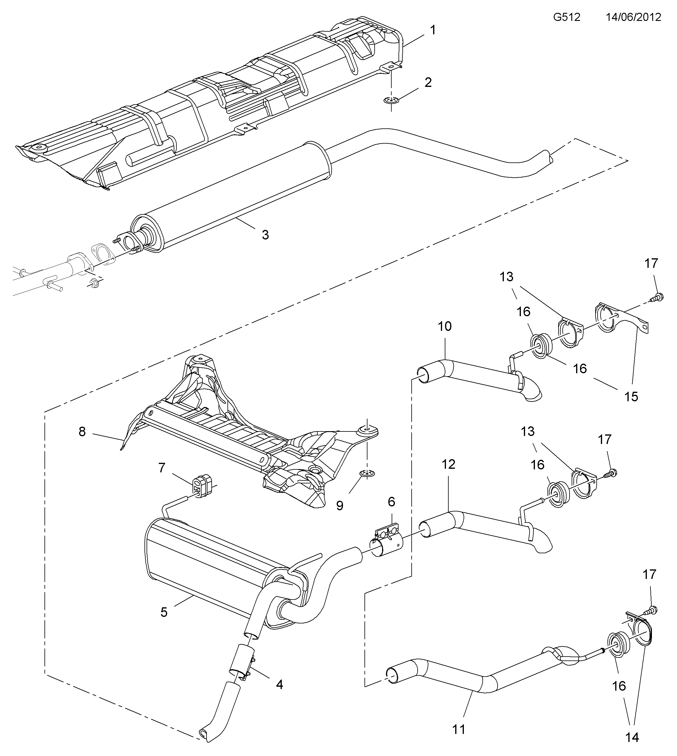 AUDI 856077 - Savienojošie elementi, Izplūdes gāzu sistēma ps1.lv