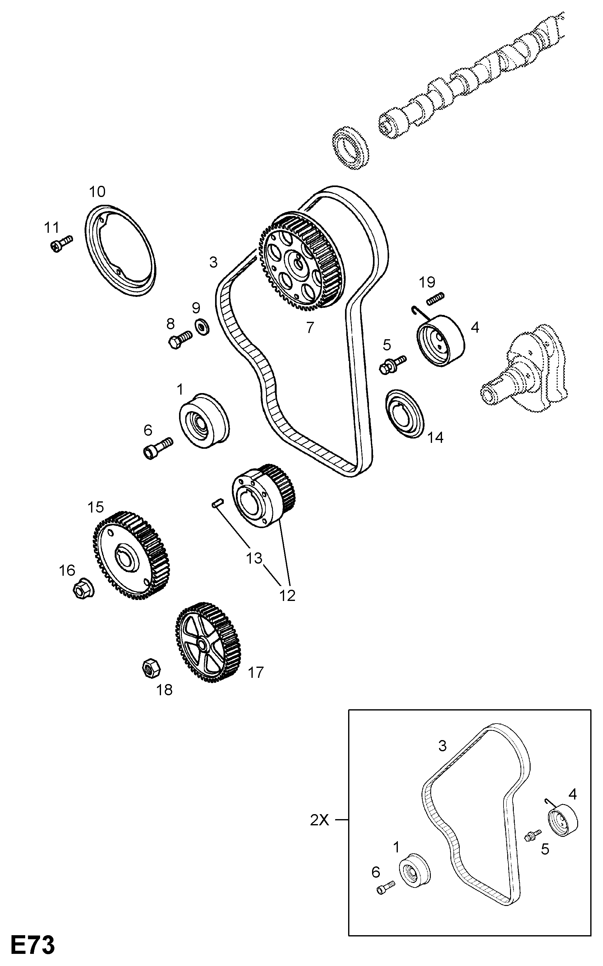 Vauxhall 1606360 - Zobsiksnas komplekts ps1.lv